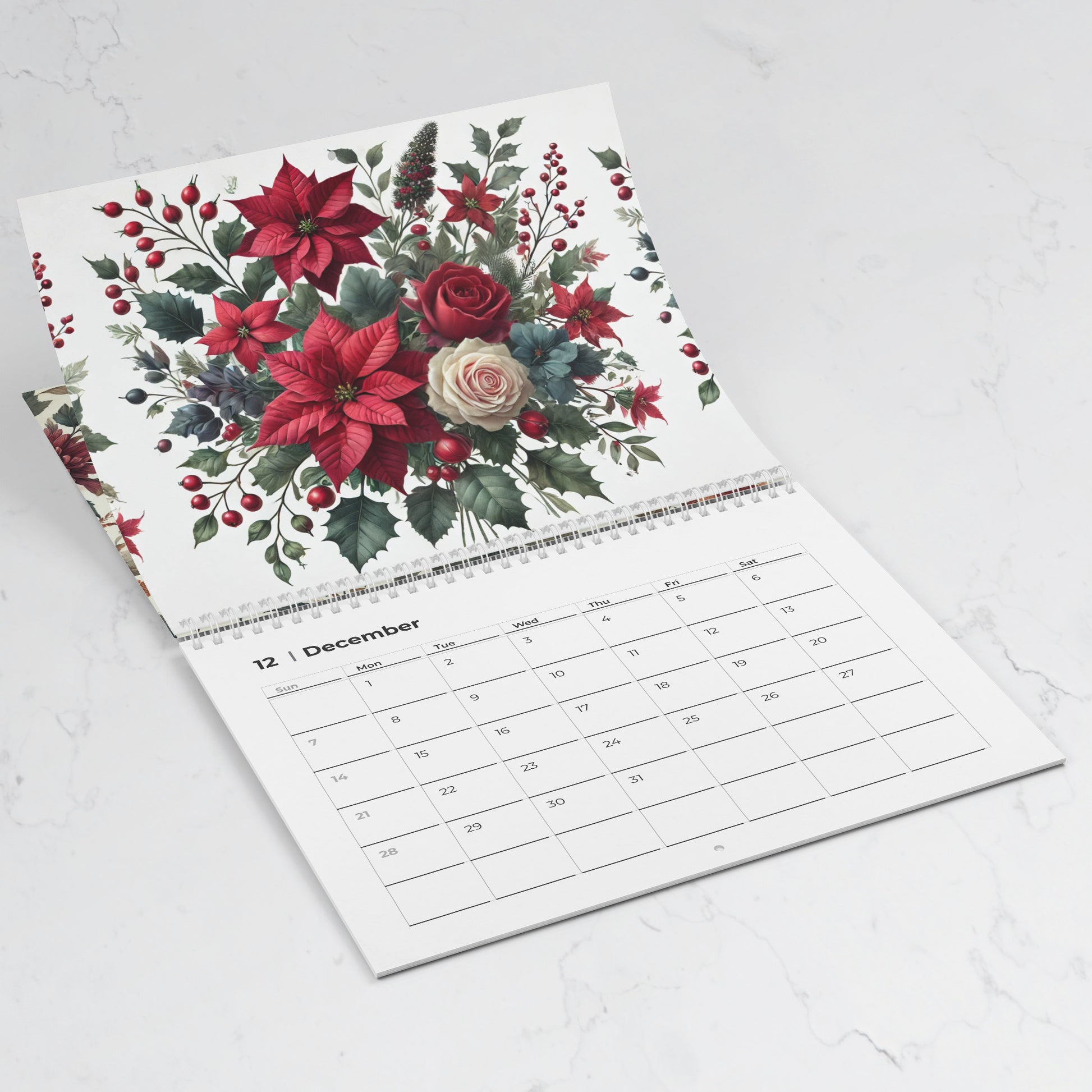 2025 Boho Floral Calendar: Beautiful Watercolor Flowers for Every Month – Vibrant, Artistic Designs to Brighten Your Year with Unique Seasonal Blooms and Nature-Inspired Art - MRSBYVALLE