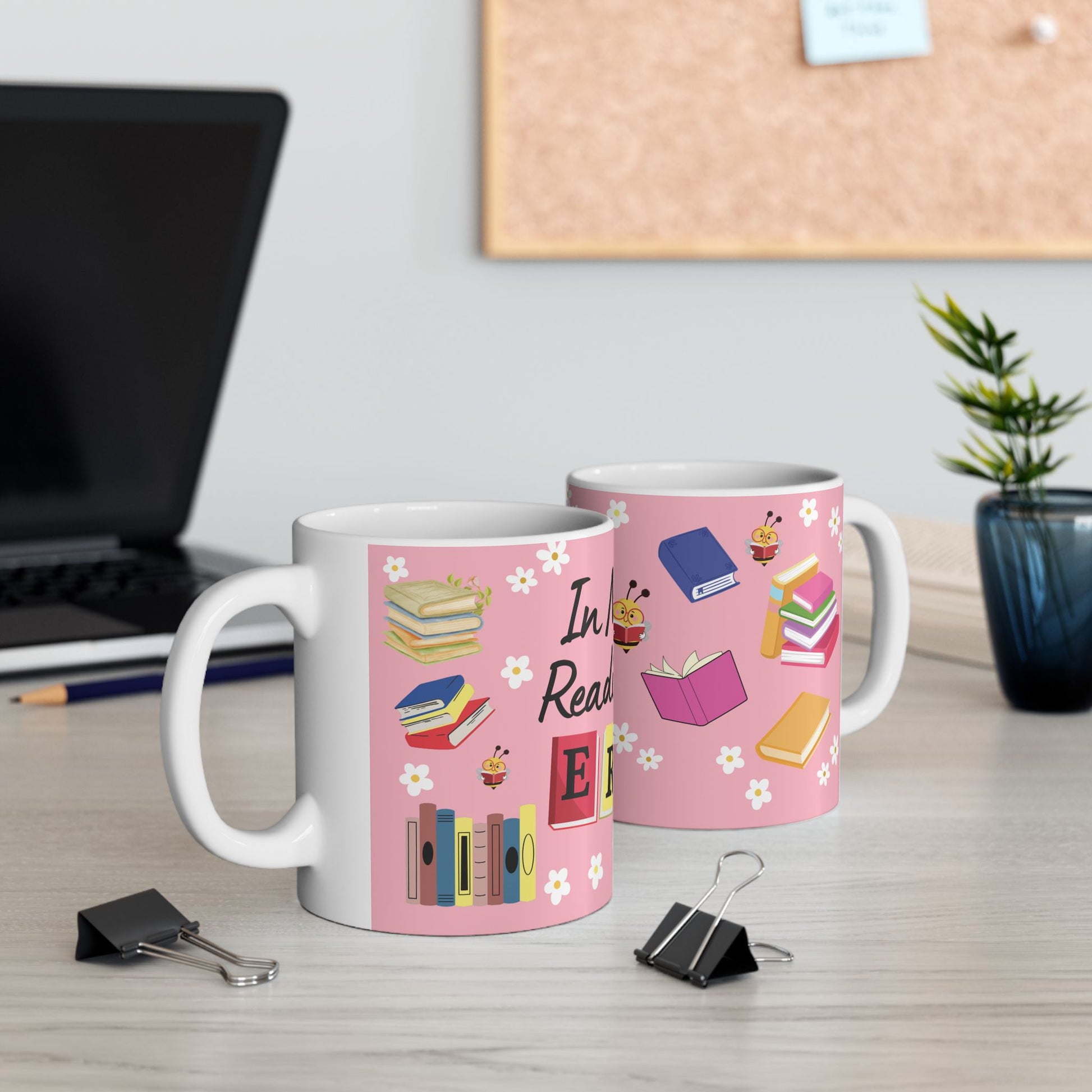 In My Reading Era Coffee Mug – 11oz & 15oz | Book Lover Gift, Cute Literary Mug, Cozy Reading Mug, Bookish Gift, Aesthetic Coffee Cup for Readers