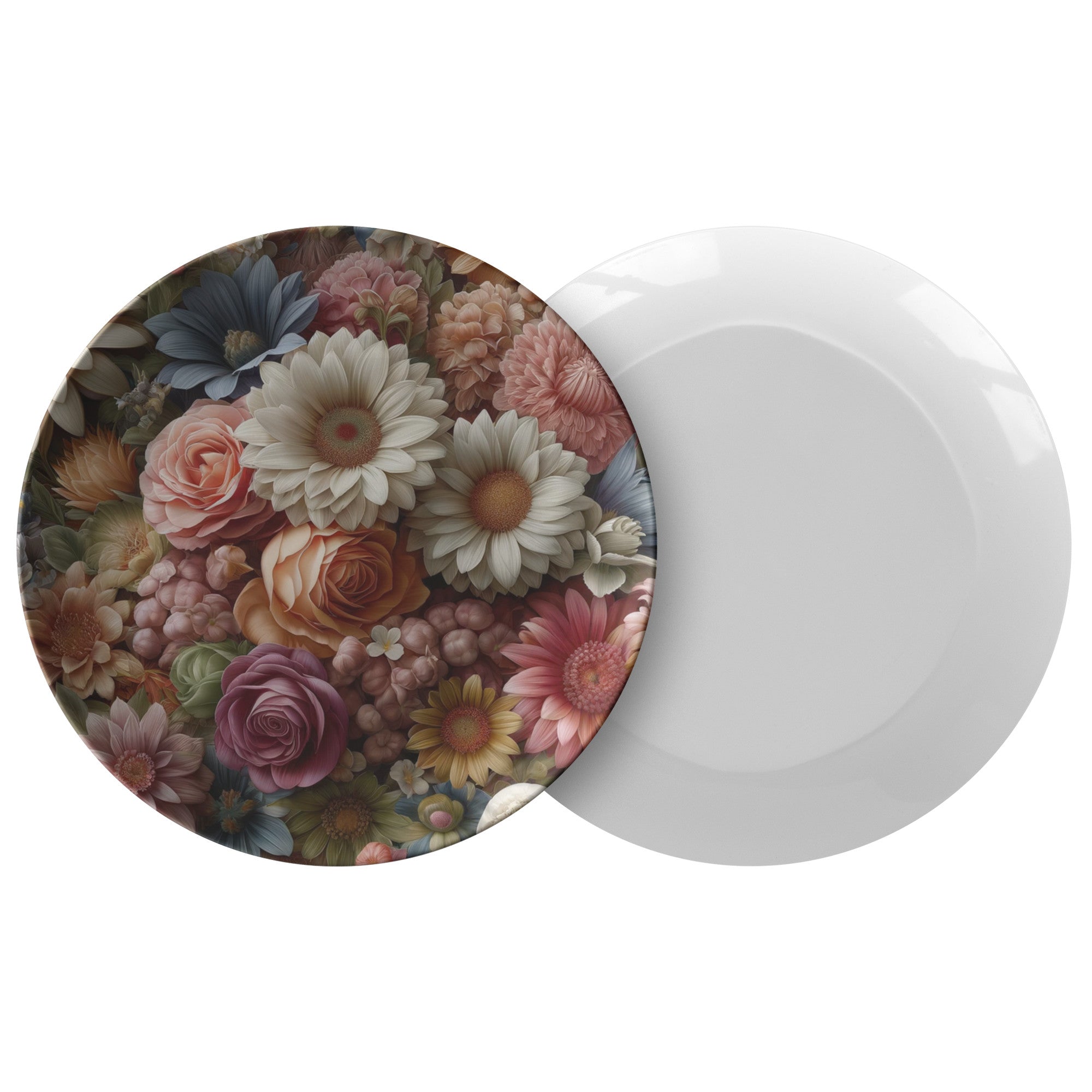 10-Inch Durable Floral Plate Elegant Design Beautiful & Long-Lasting Dinnerware for Every Table.