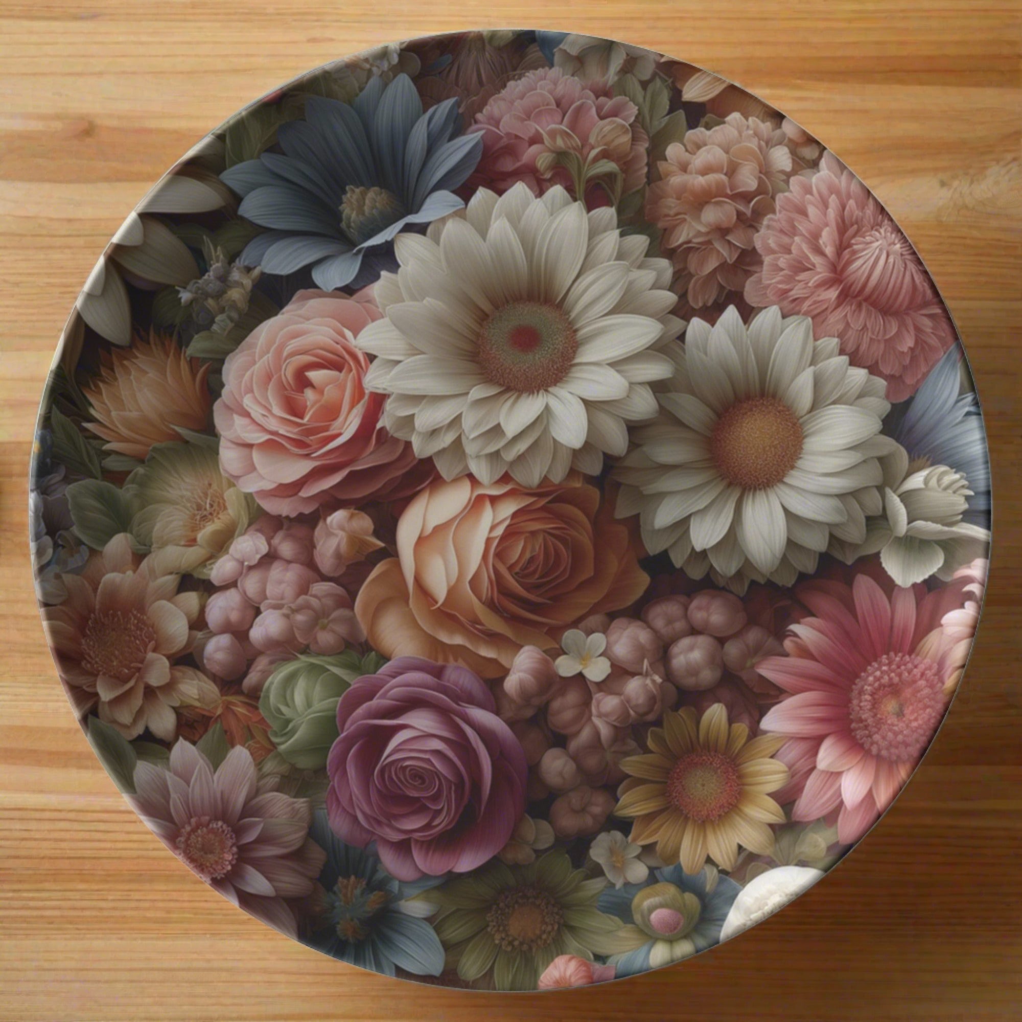 10-Inch Durable Floral Plate Elegant Design Beautiful & Long-Lasting Dinnerware for Every Table.