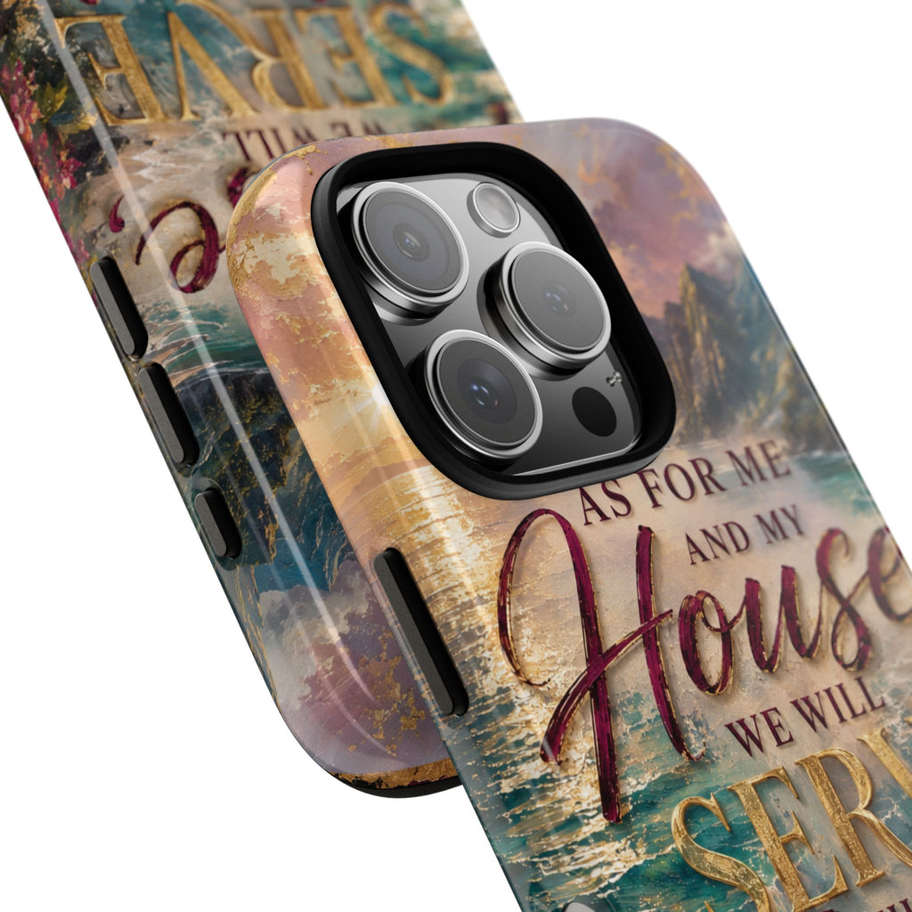 As For Me and My House Serve the Lord phone case | Bible verse Joshua 24:15