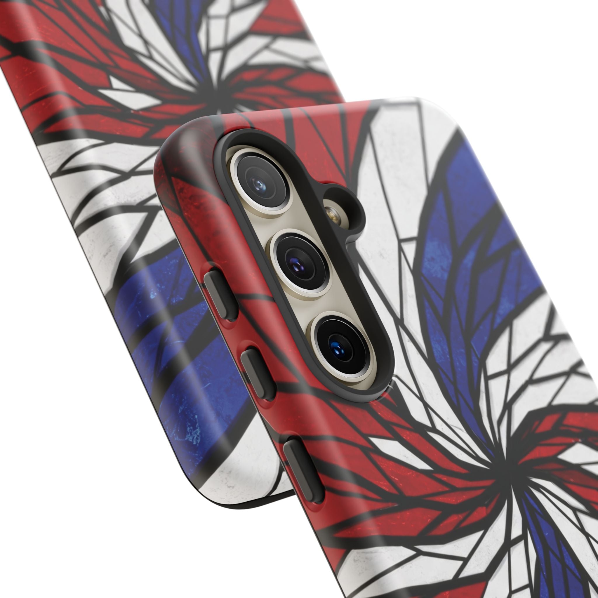 Patriotic Red White & Blue Phone Case – USA Flag Design, Independence Day Gift, Protective Cover for iPhone, Samsung, Pixel