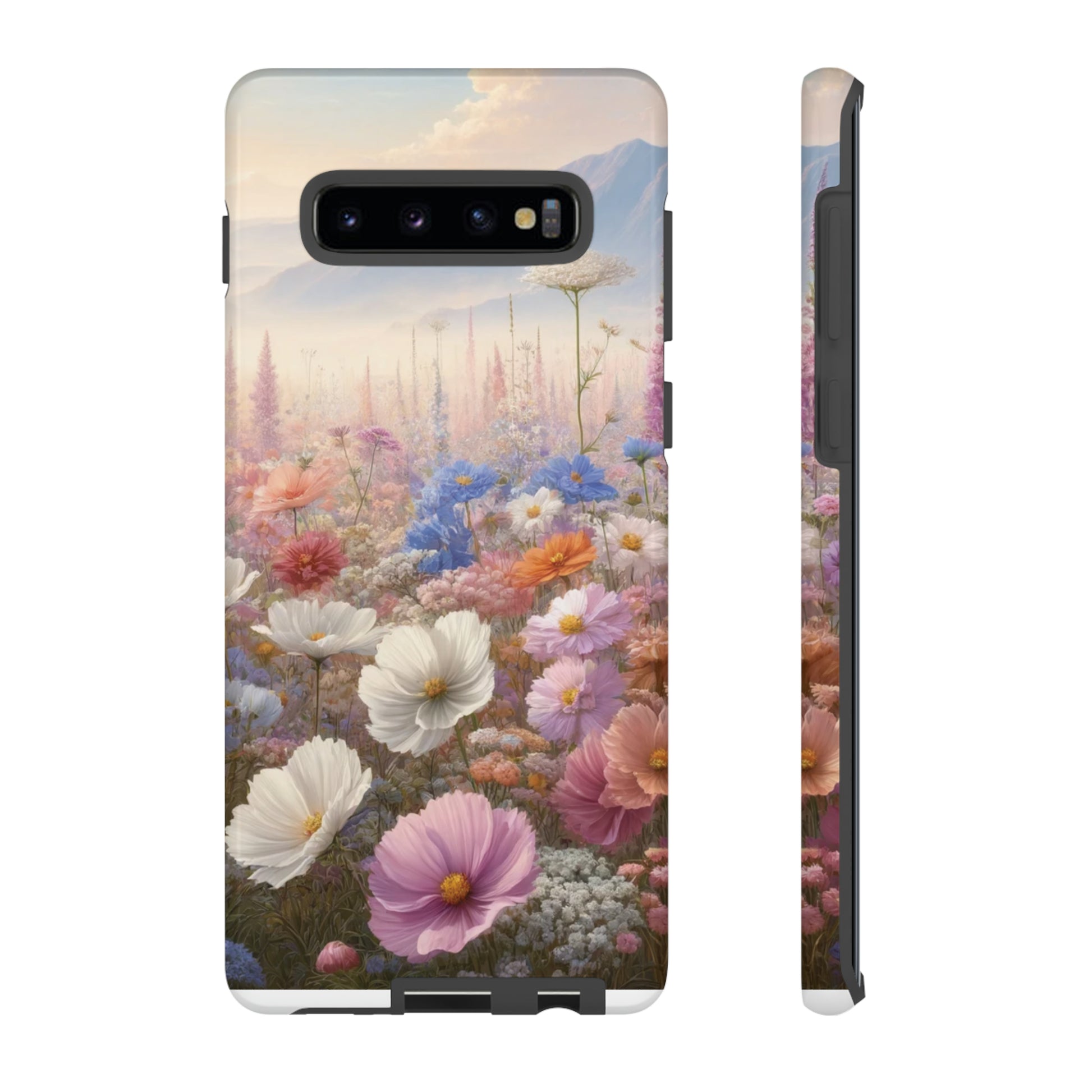 Phone Case Floral Boho Luxury Tough Case Floral Elegant Durable Stylish for Modern Devices iPhone 15, Samsung iPhone Samsung Accessory Gift for Her.