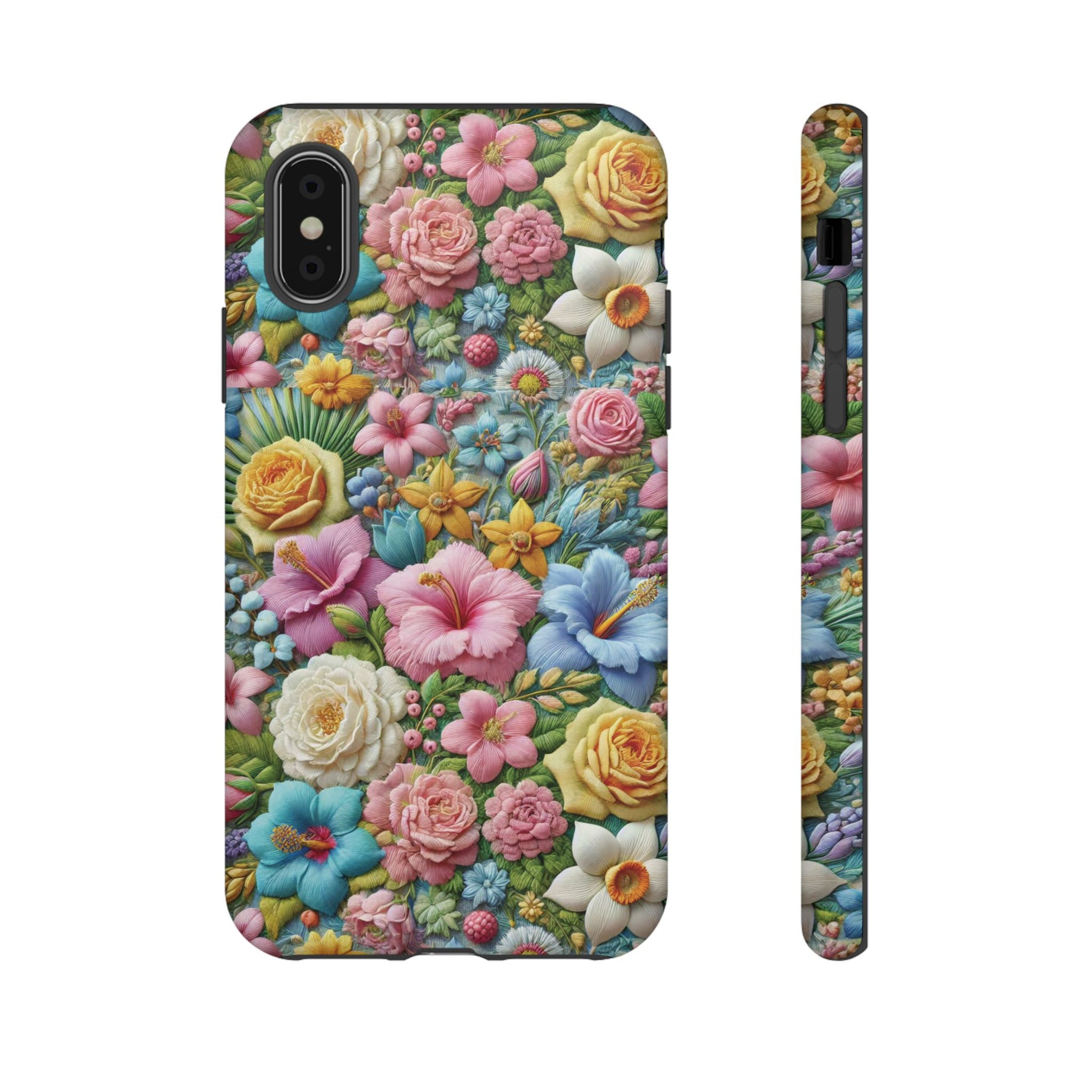 Elegant Pastel Flower Phone Case – Beautiful Floral Design, Durable Protection for Your Device, Stylish and Lightweight, Perfect Gift for Flower Lovers