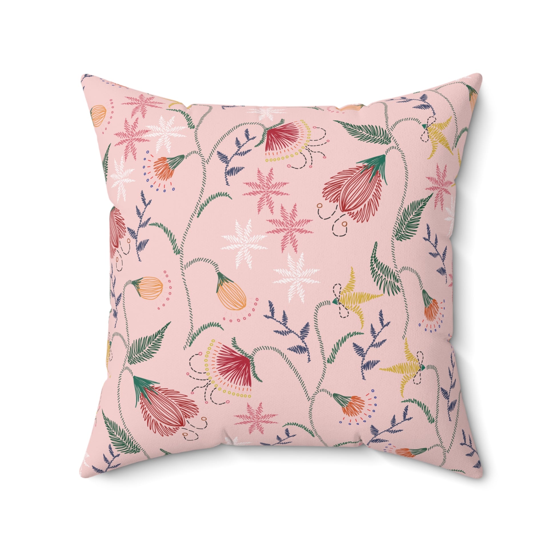 Bohemian Wildflower Garden Decorative Pillow Add a Touch of Floral Elegance to Your Space Bedroom Pillow Gift for Mom, Comfort for Bedroom or Housewarming Gift New House, Bridal Shower Gift - MRSBYVALLE