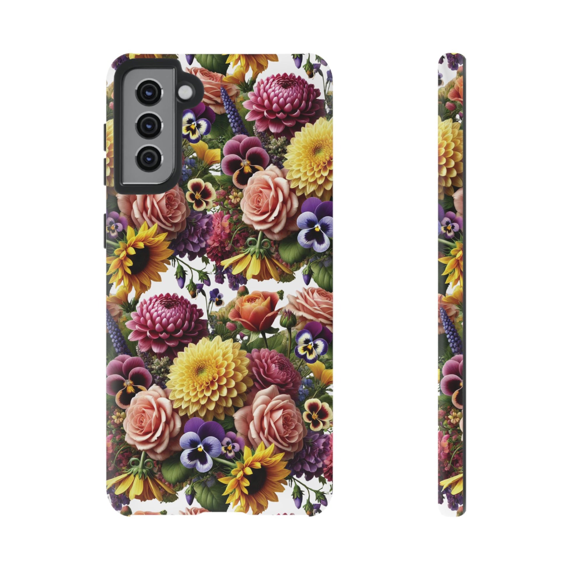 Floral Fall Phone Case for iPhone 16 15 14 13 12  21 23 Samsung, and Pixel | Stylish Protective Cover Gift for Her Perfect for Floral Lover