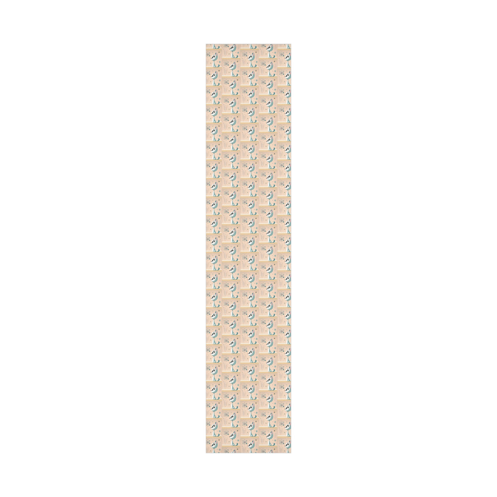 Atomic Pastel Cat 3D Illusion Wrapping Paper Cat Lover Gift Wrap it's Perfect for Weddings, Bridal & Baby Showers Eco-Friendly, Vibrant Design in Matte/Satin, All Occasion.