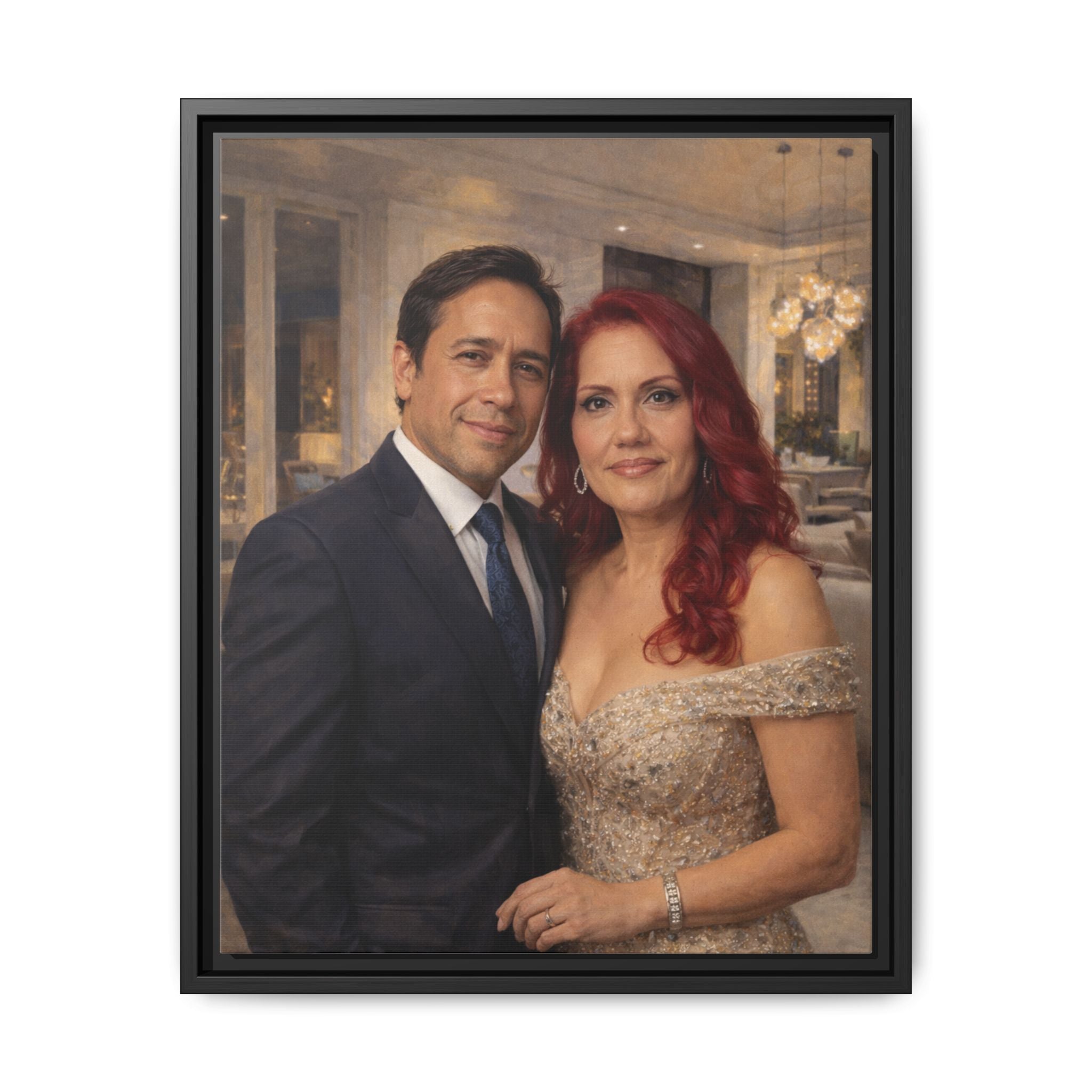 Custom Oil Painting Illusion Canvas – Luxury Portrait Art