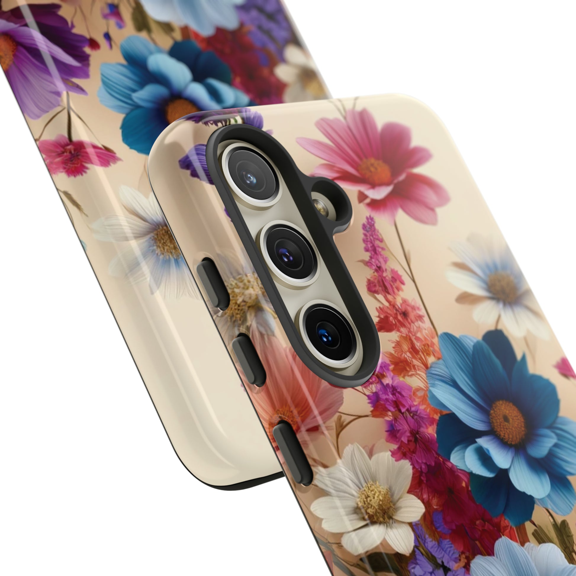Best Phone Case Floral 3D Illusion Luxury Tough Case Floral Elegant Durable Stylish for Modern Devices iPhone 15, Samsung iPhone Samsung Accessory Gift for Her.
