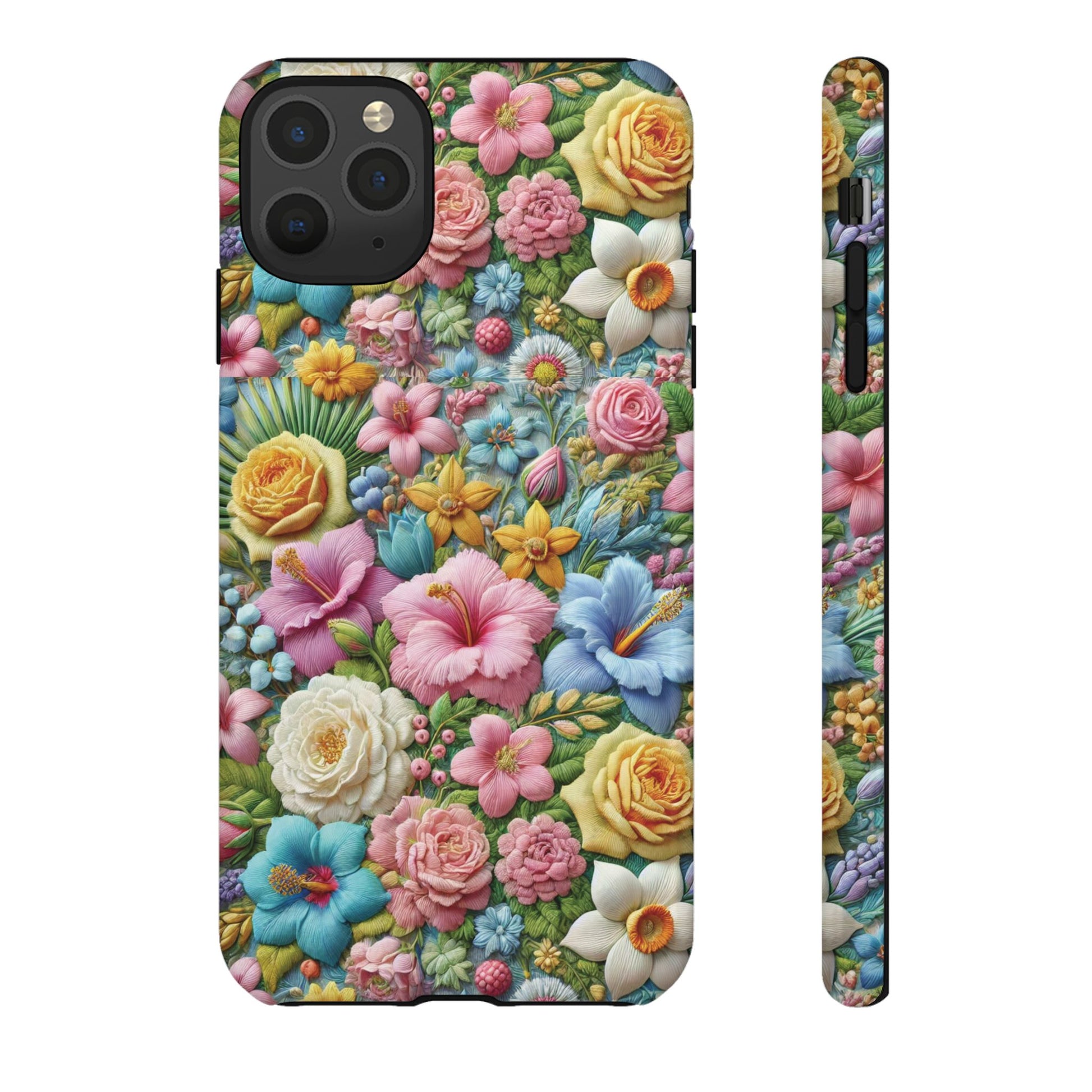 Elegant Pastel Flower Phone Case – Beautiful Floral Design, Durable Protection for Your Device, Stylish and Lightweight, Perfect Gift for Flower Lovers