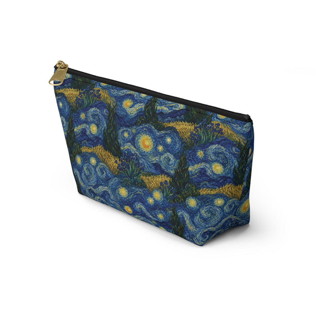 Van Gogh Illusion Art Lover Accessory Pouch — Elegant T‑Bottom Design