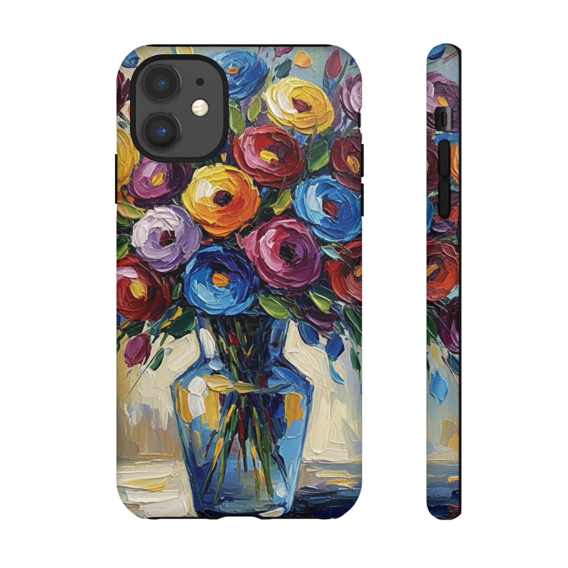 Floral Luxury Oil Painting Illusion Tough Case — Floral Art Phone Case for Art Lovers