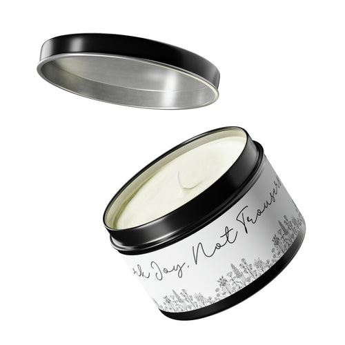 New House Bloom & Glow Elegant Floral Aromas in 4oz/8oz Tin Candles Essence of Nature Collection Unveil Serenity Romance with Exquisite Botanical Scents. Pure Harmony & Grace..