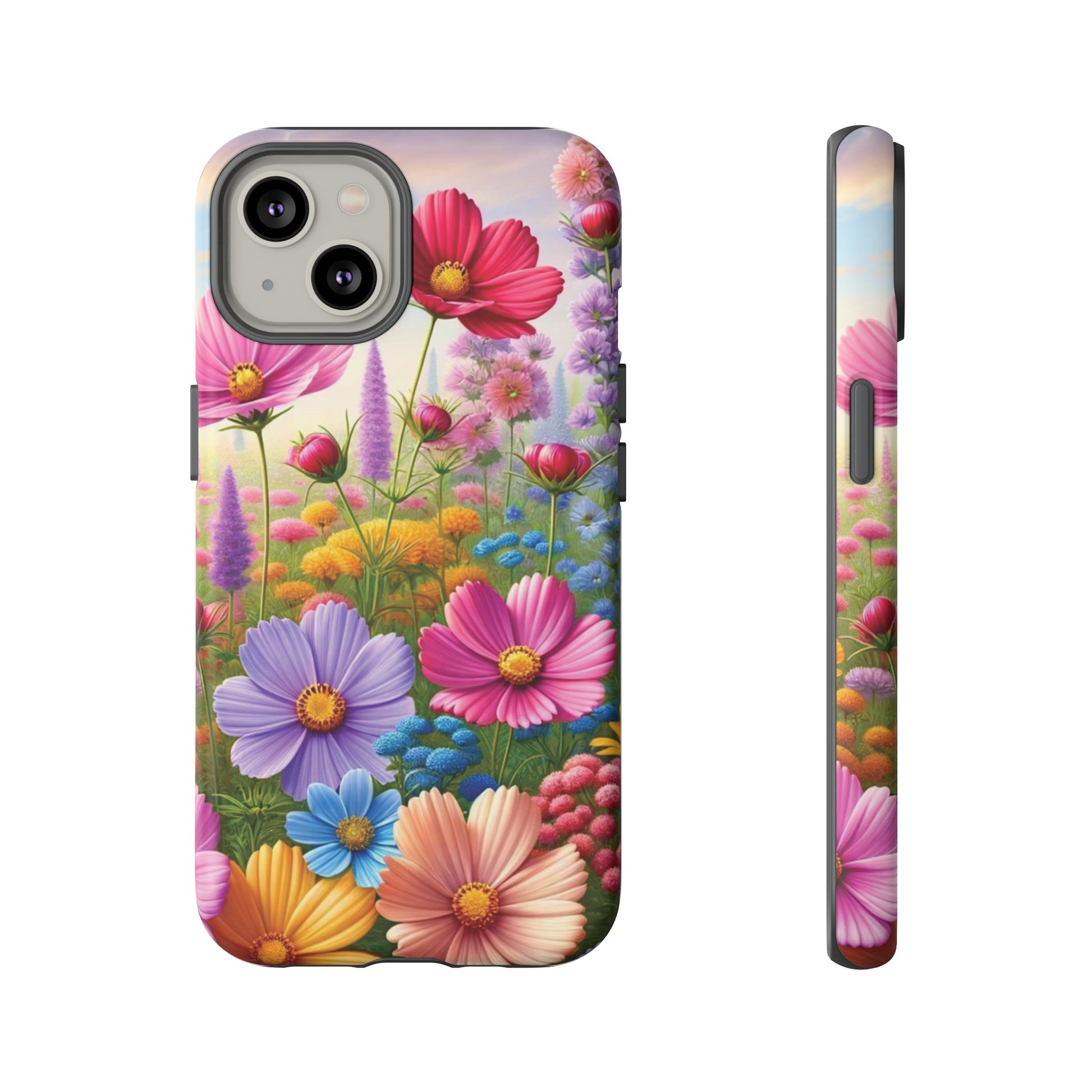 Bright Floral Phone Case Durable for iPhone Samsung Gift iPhone 15, 14, 13 Samsung Pixel Gift for Mom Accessory Gift for Her