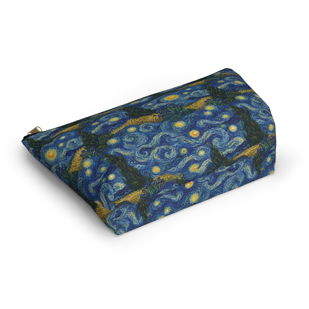 Van Gogh Illusion Art Lover Accessory Pouch — Elegant T‑Bottom Design