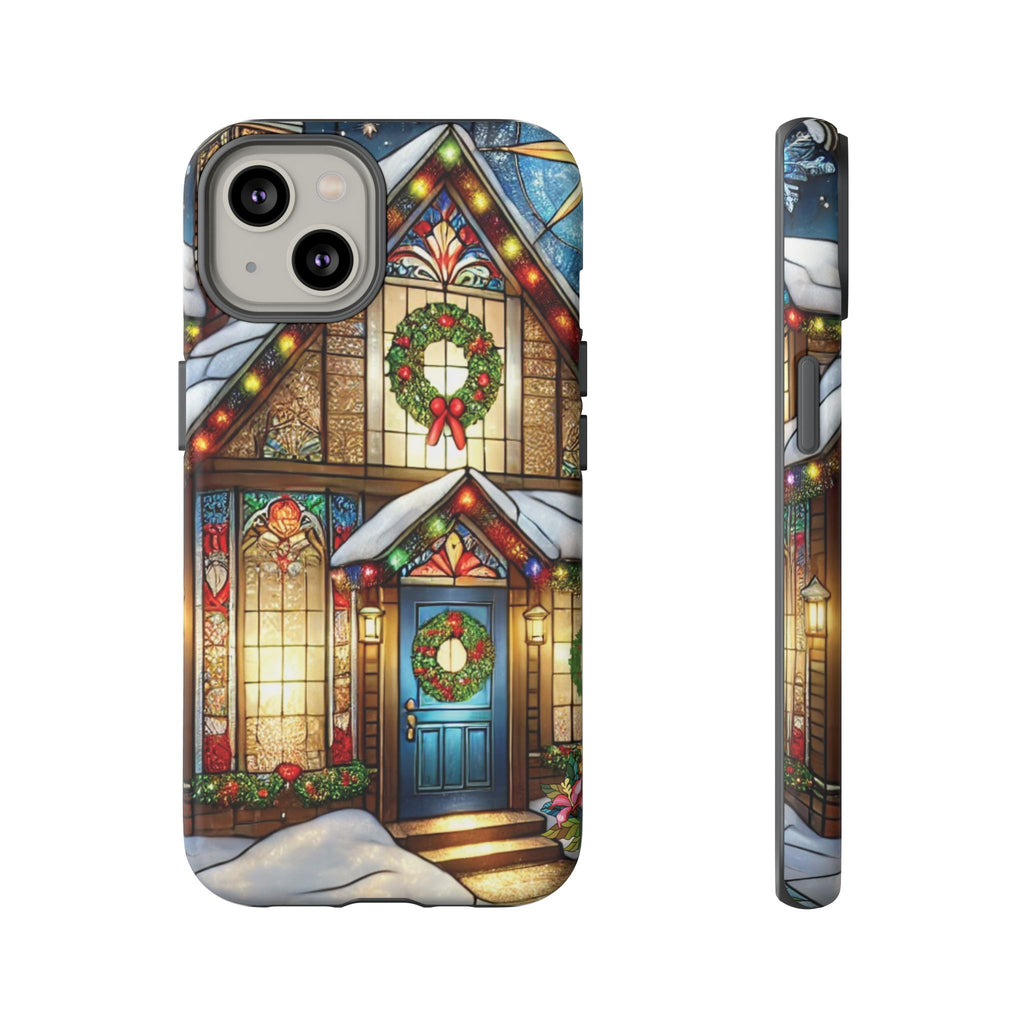 Phone Case - Stain Glass Christmas Unique Holiday Protection Gift for Her