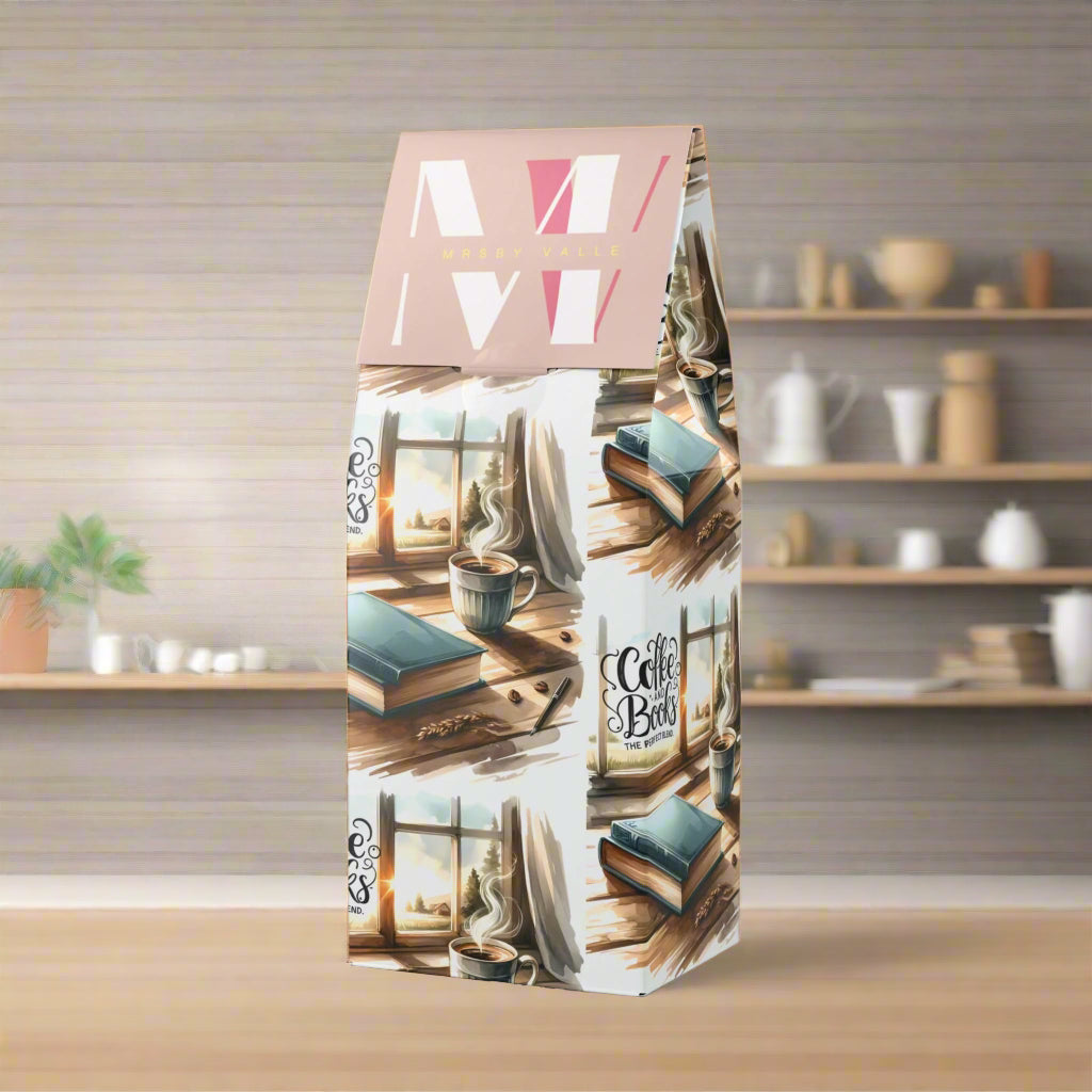 Coffee & Books Blend | 12oz Medium-Dark Roast | Rich, Smooth Flavor | Available in Ground & Whole Bean Options for Coffee Lovers for the Perfect Brew