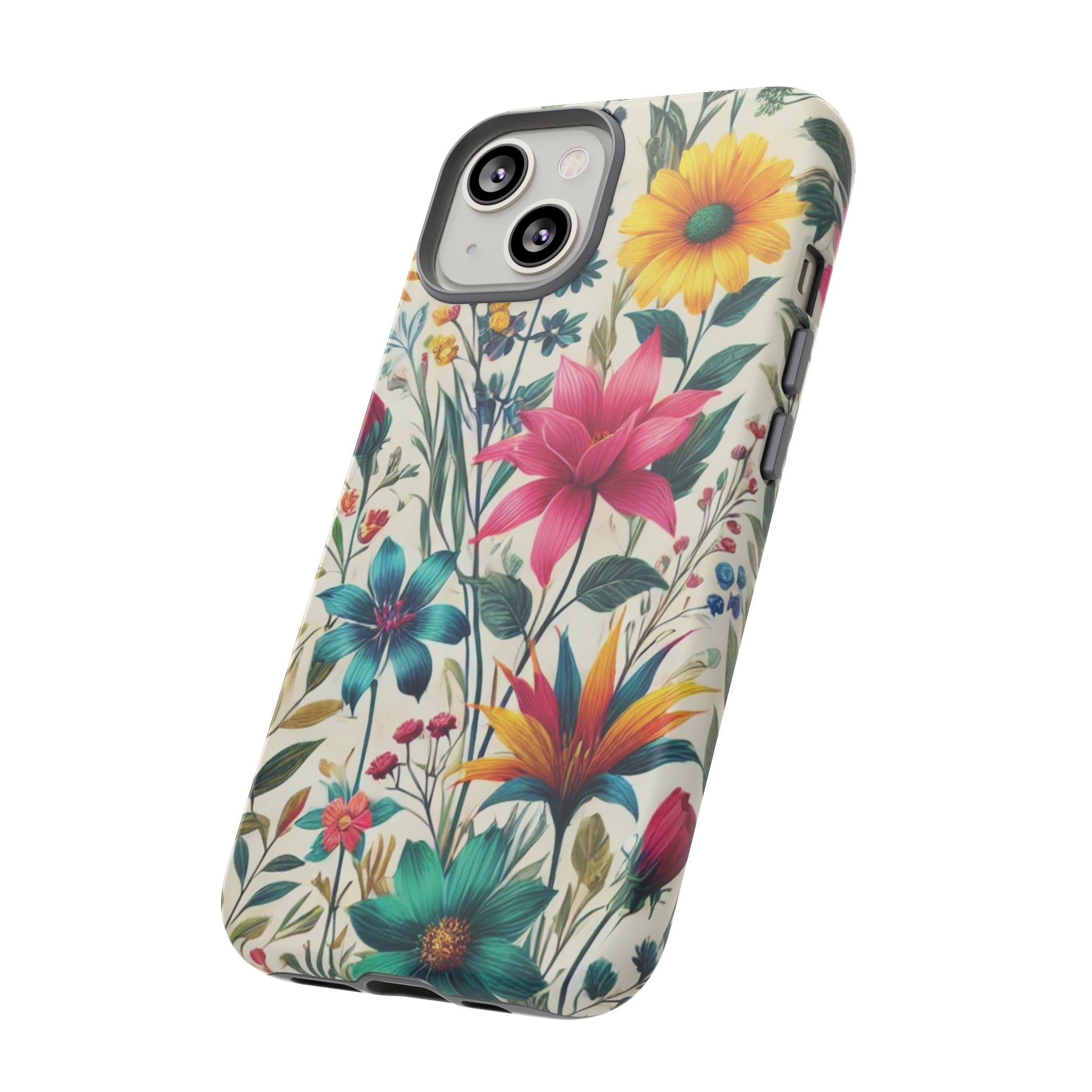 Wildflowers Boho Chic Design Phone Case - Stylish, Protective Cover for All Models Gift for Mom Accessory Gift for Her