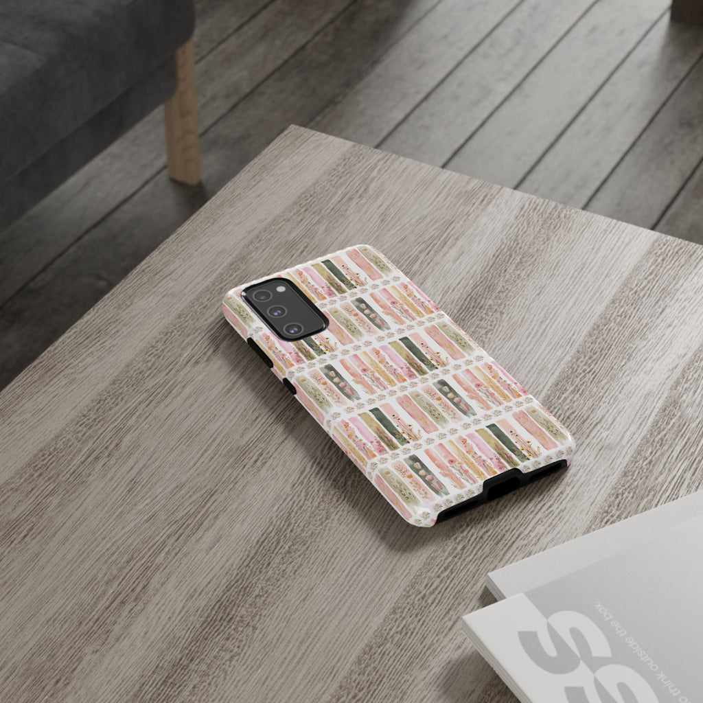 Pastel Brushstroke Floral Phone Case Soft Illusion Flower Design, Aesthetic Protective Cover, Feminine Style, Cute Gift for Her, Fits Most Models