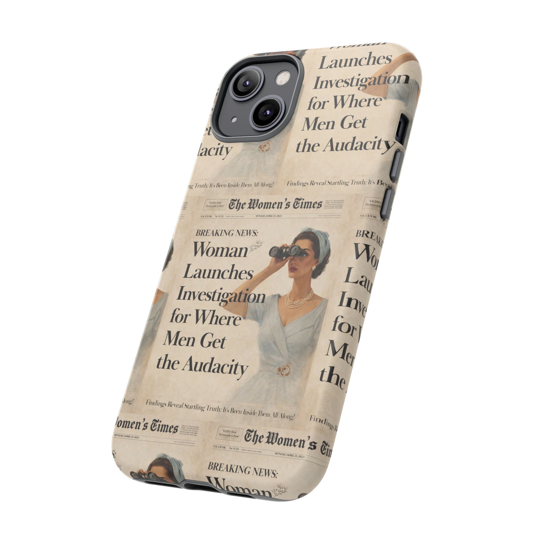 Funny Vintage Sarcastic Women Phone Case | Retro Sarcasm Text Design