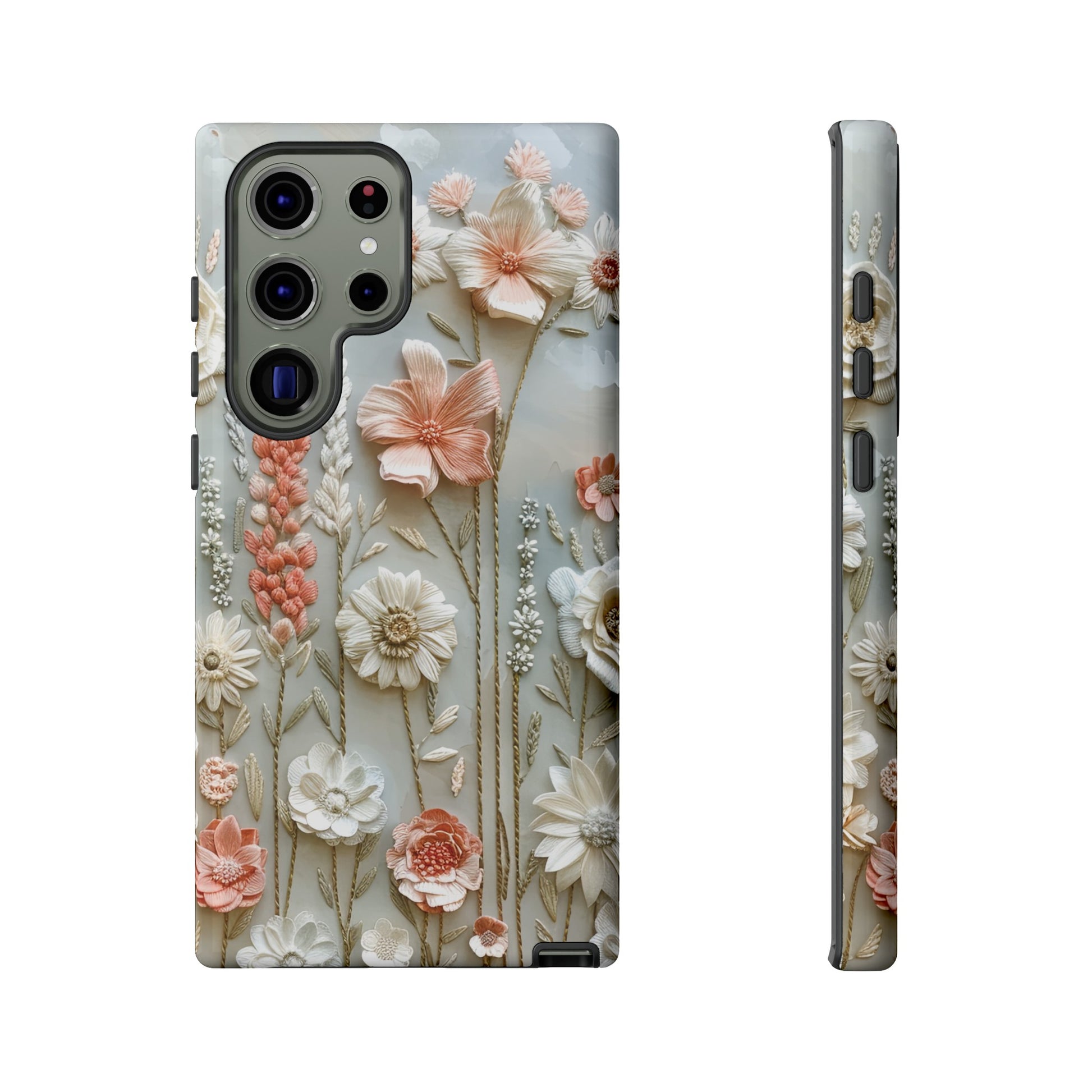 Pastel Wildflowers Protective Phone Case Gift for Her Phone 15, Samsung iPhone Samsung Gift for Her Case iPhone 15, Samsung iPhone Samsung Accessory Gift for Her