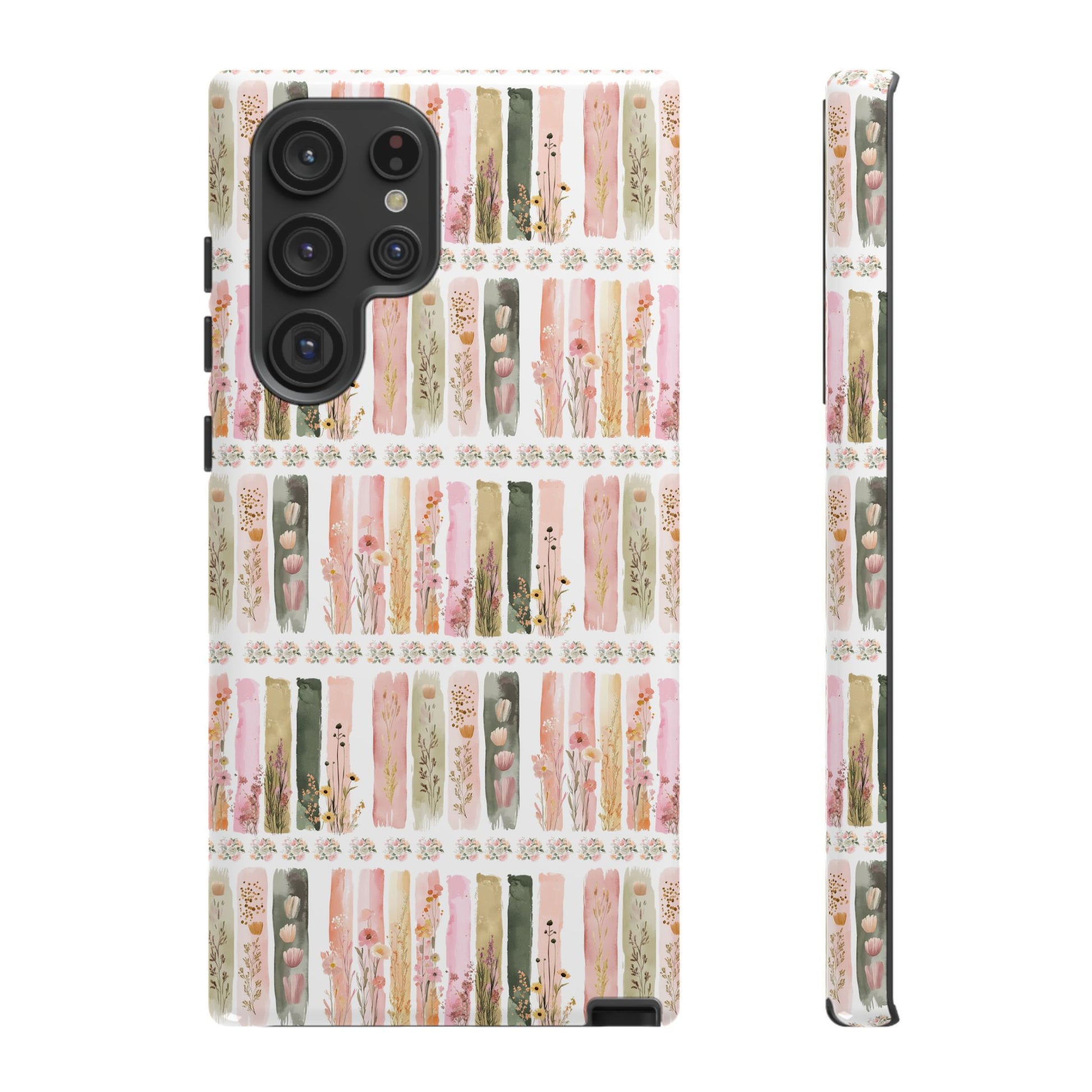 Pastel Brushstroke Floral Phone Case Soft Illusion Flower Design, Aesthetic Protective Cover, Feminine Style, Cute Gift for Her, Fits Most Models
