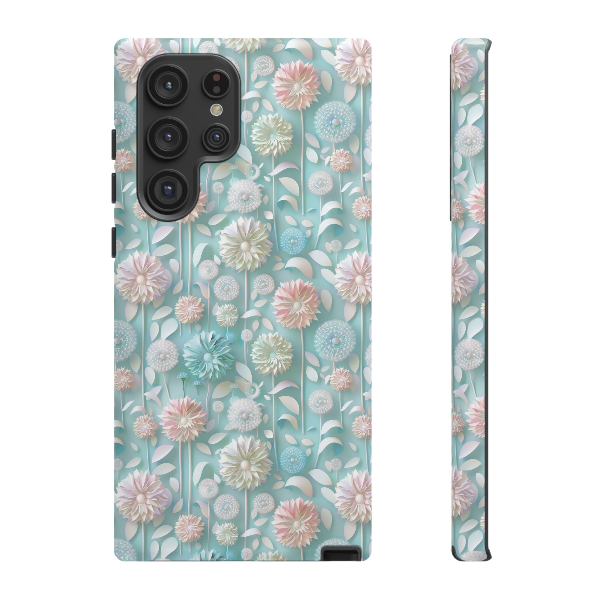 Pastel Floral Phone Case for iPhone & Samsung | Elegant and Slim Design with Shockproof Protection | Durable, Scratch-Resistant, and Lightweight | Stylish Accessory
