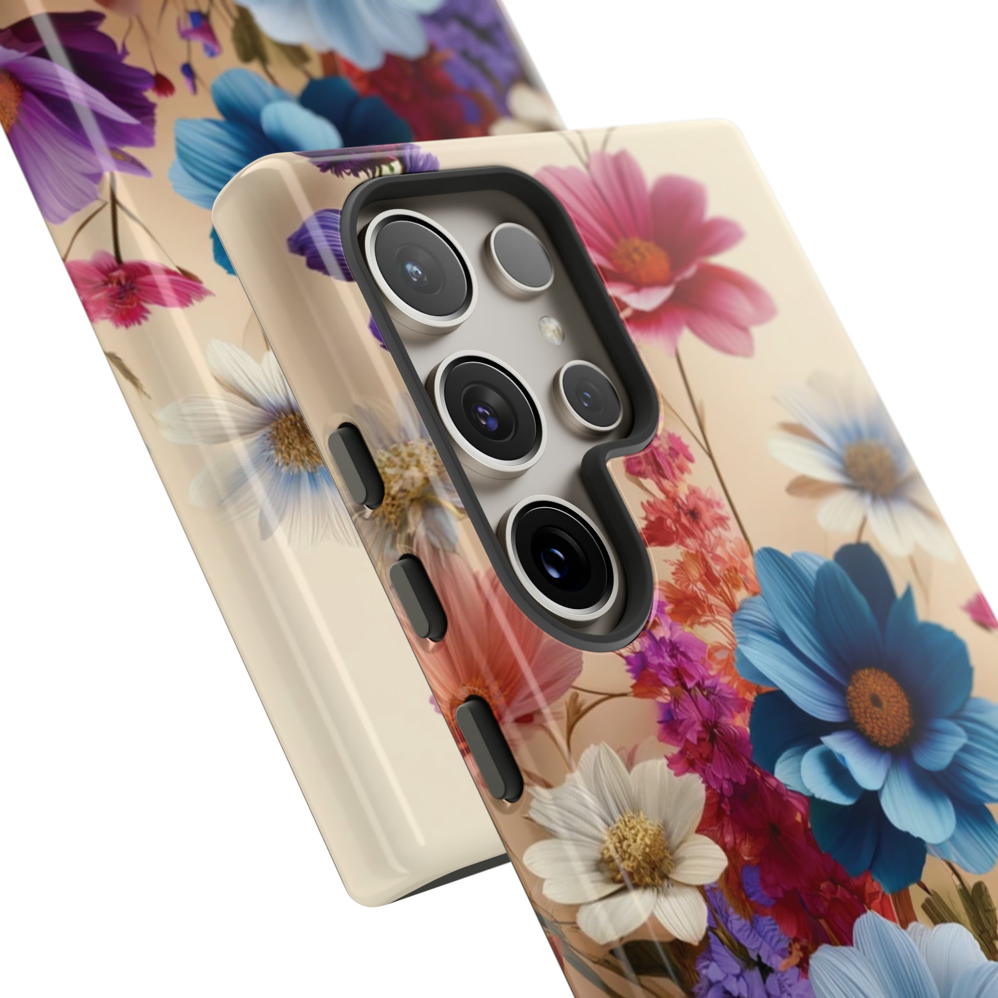 Best Phone Case Floral 3D Illusion Luxury Tough Case Floral Elegant Durable Stylish for Modern Devices iPhone 15, Samsung iPhone Samsung Accessory Gift for Her.