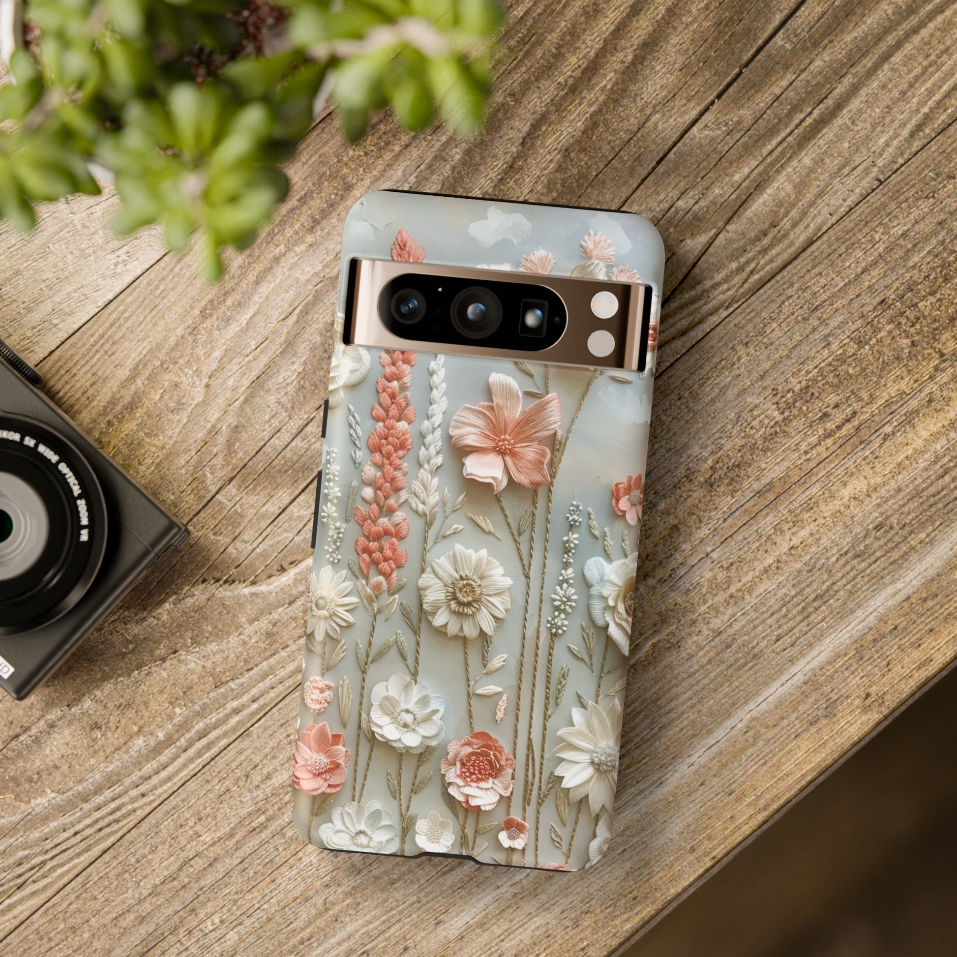 Pastel Wildflowers Protective Phone Case Gift for Her Phone 15, Samsung iPhone Samsung Gift for Her Case iPhone 15, Samsung iPhone Samsung Accessory Gift for Her