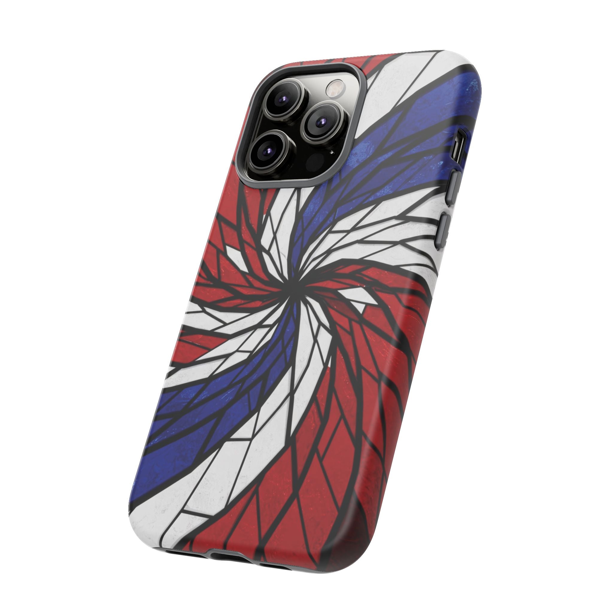 Patriotic Red White & Blue Phone Case – USA Flag Design, Independence Day Gift, Protective Cover for iPhone, Samsung, Pixel