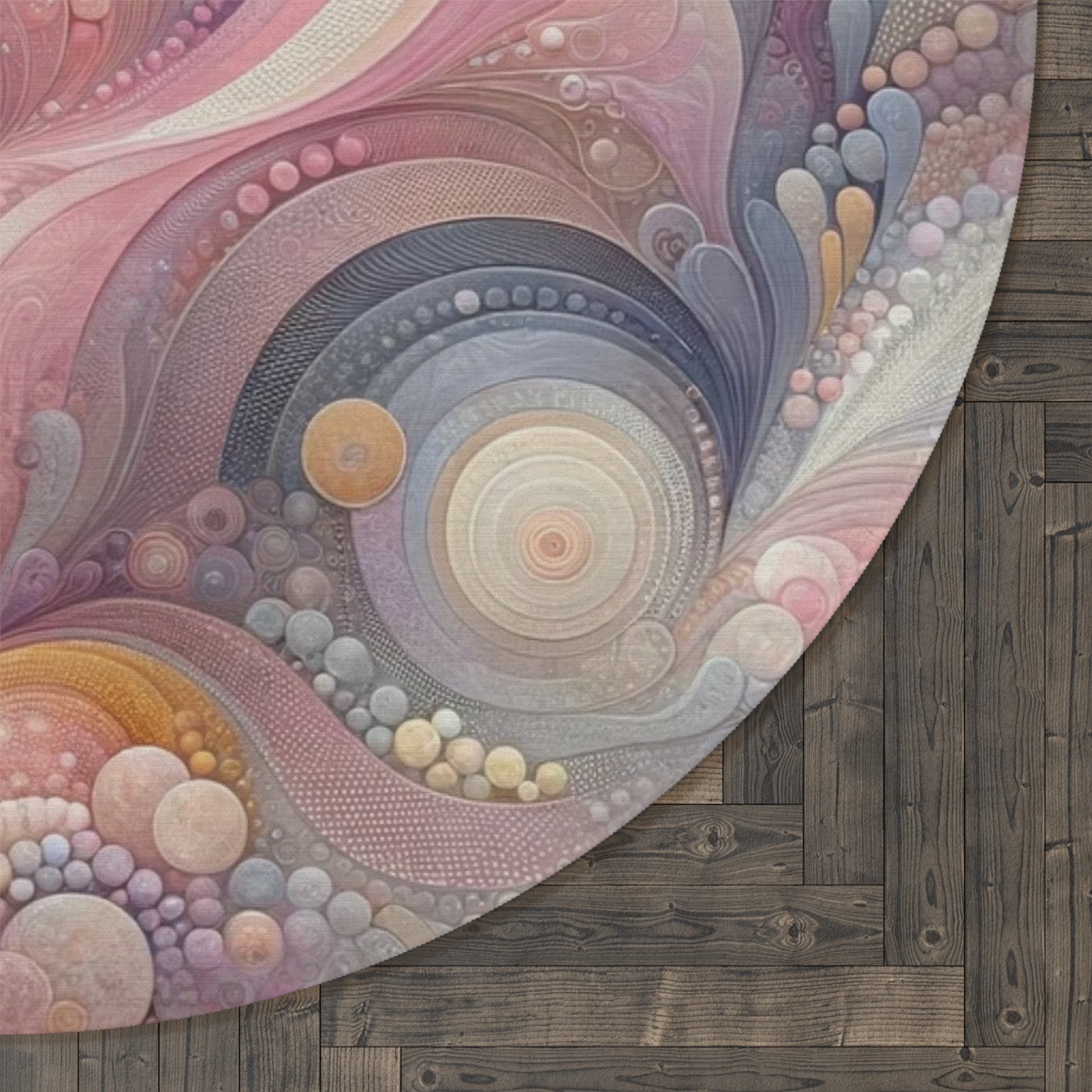 Pink Purple Blue Abstract 60x60 Round Rug Modern Charm to Any Room Housewarming Gift Newlywed New House Rug interior Designer Livingroom.