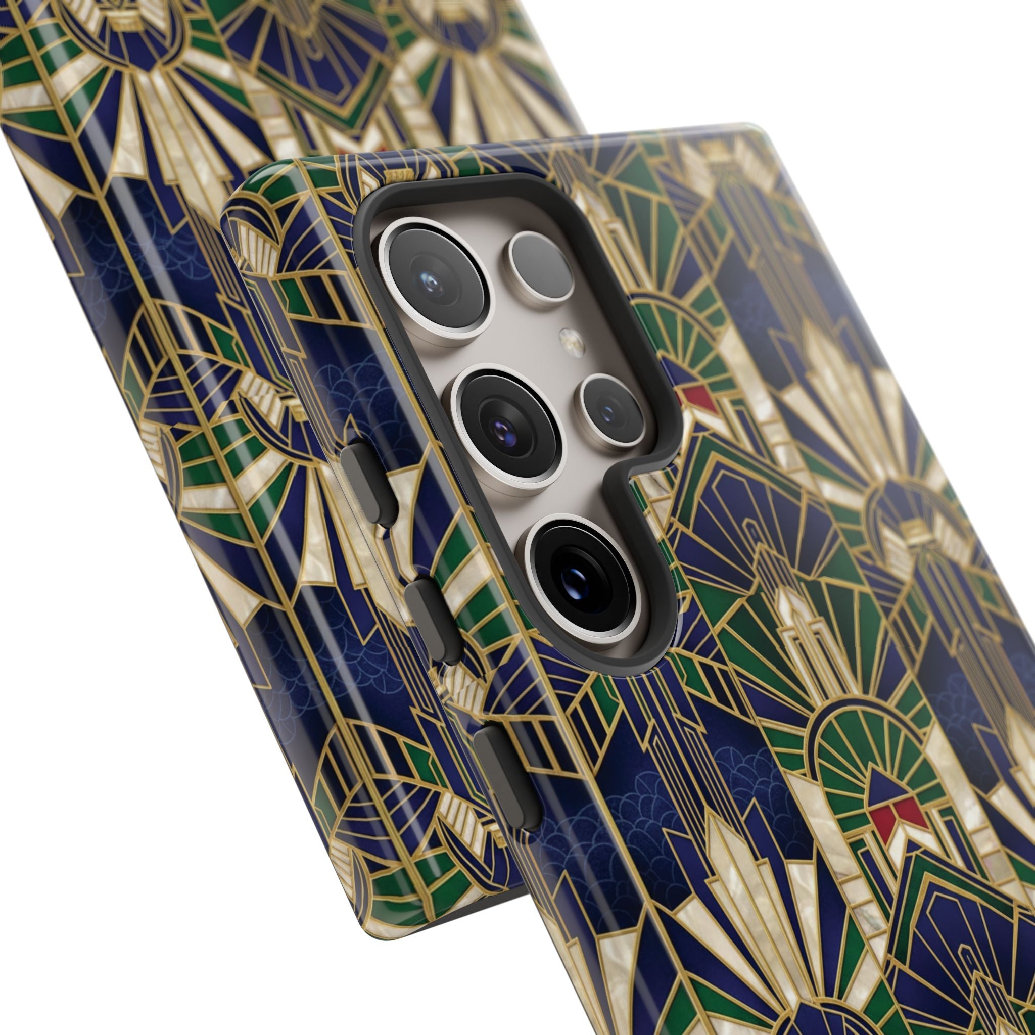 Navy & Gold Art Deco Phone Case — Imperial Art Deco Tough Case