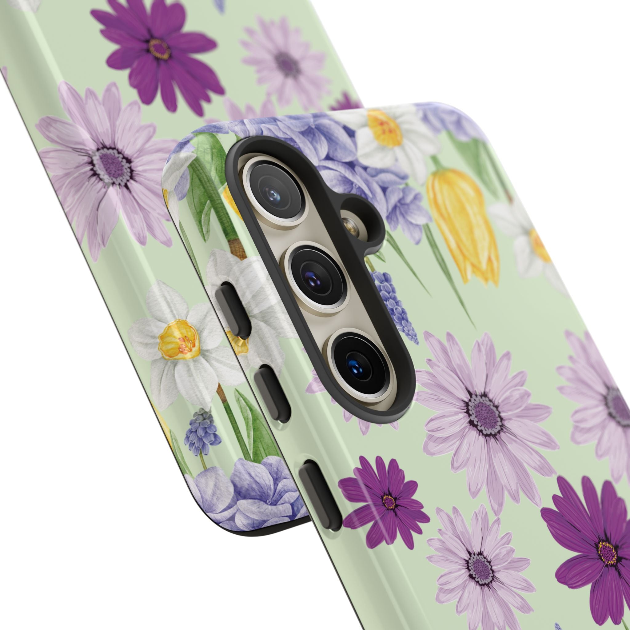 Lavender Yellow Flower Phone Case – Stylish Protective Cover for iPhone & Samsung, Botanical Design, Perfect Gift for Spring & Everyday Elegance