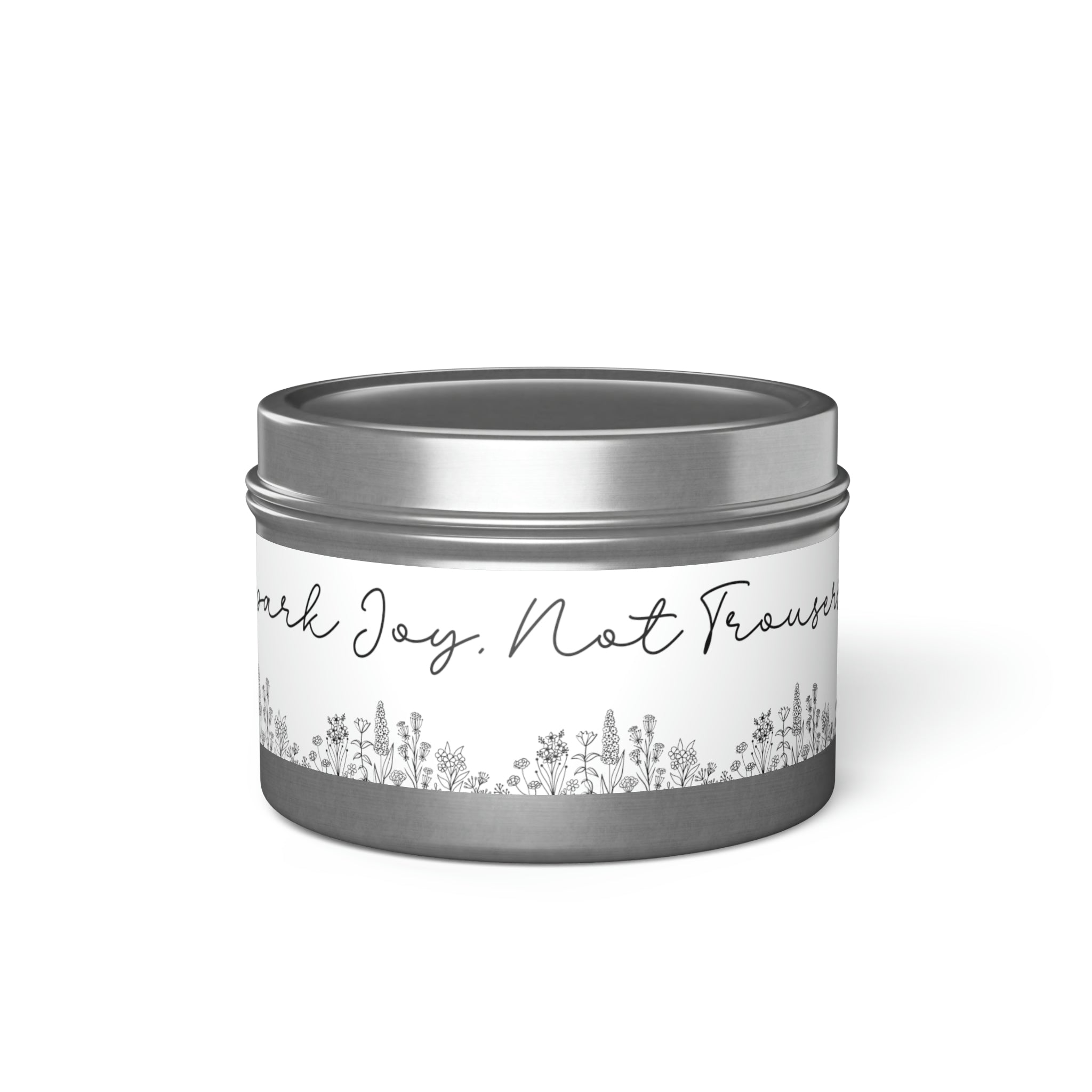 New House Bloom & Glow Elegant Floral Aromas in 4oz/8oz Tin Candles Essence of Nature Collection Unveil Serenity Romance with Exquisite Botanical Scents. Pure Harmony & Grace..