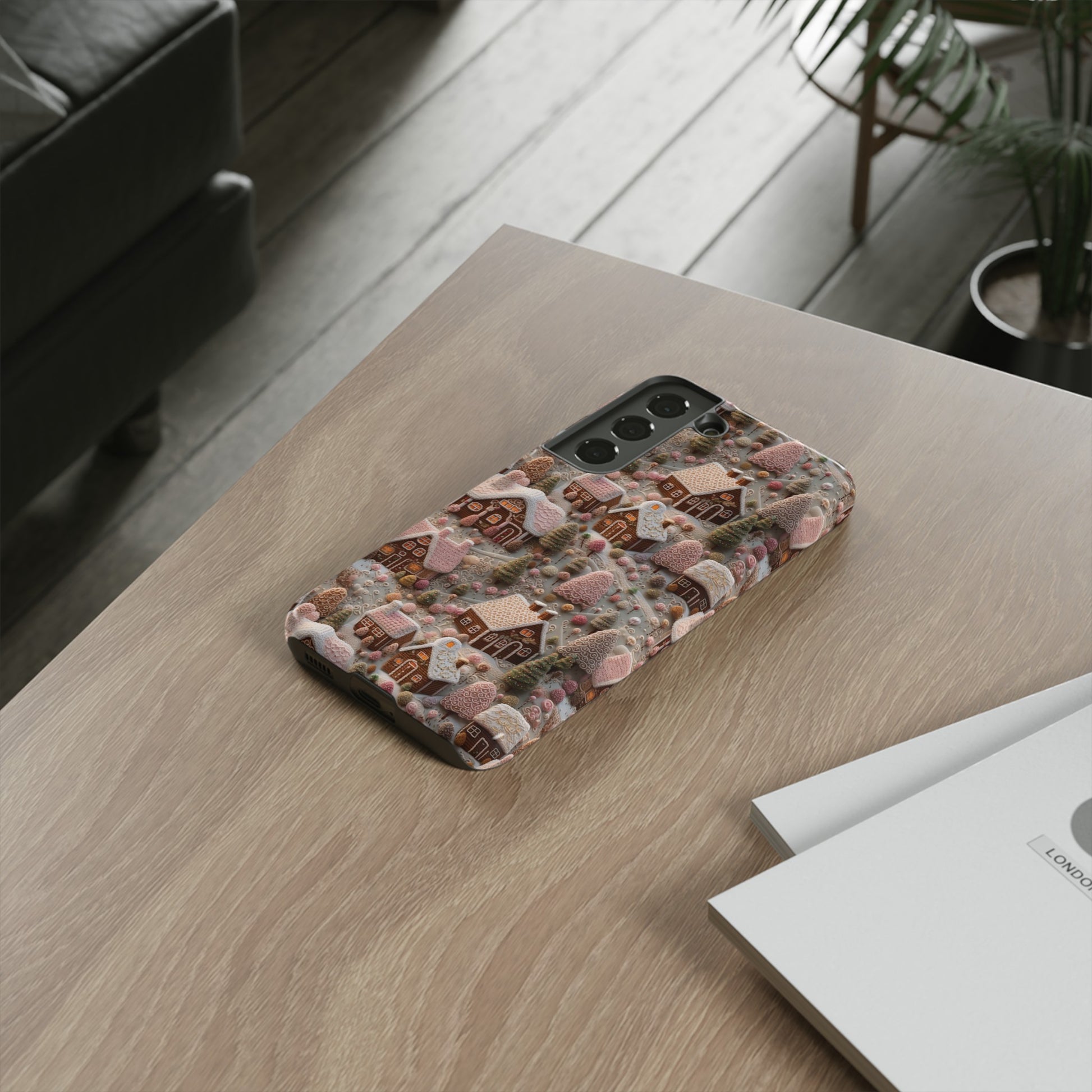 Gingerbread House 3D Phone Case Durable for iPhone Samsung Gift iPhone 15, 14, 13 Samsung Pixel Gift for Mom Accessory Gift for Her