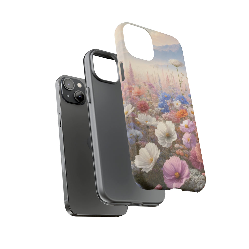 Phone Case Floral Boho Luxury Tough Case Floral Elegant Durable Stylish for Modern Devices iPhone 15, Samsung iPhone Samsung Accessory Gift for Her.