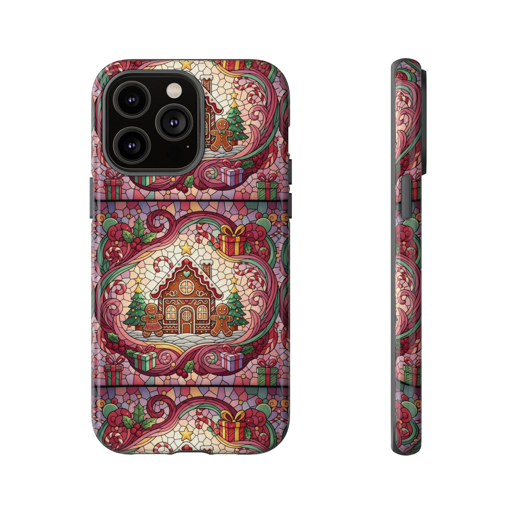 iPhone Case 17, 16  Gingerbread Stained Glass Tough Case Samsung perfect phone case