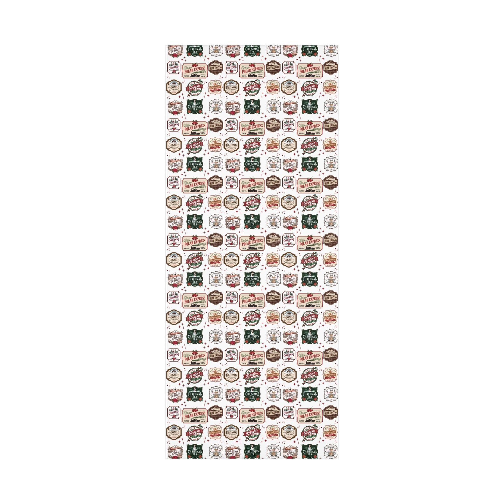Vintage Christmas Stamps Wrapping Paper Festive Holiday Gift Wrap with Retro-Inspired Designs, Perfect for Christmas Presents, Crafting, & Holiday Decor – Premium Quality - MRSBYVALLE