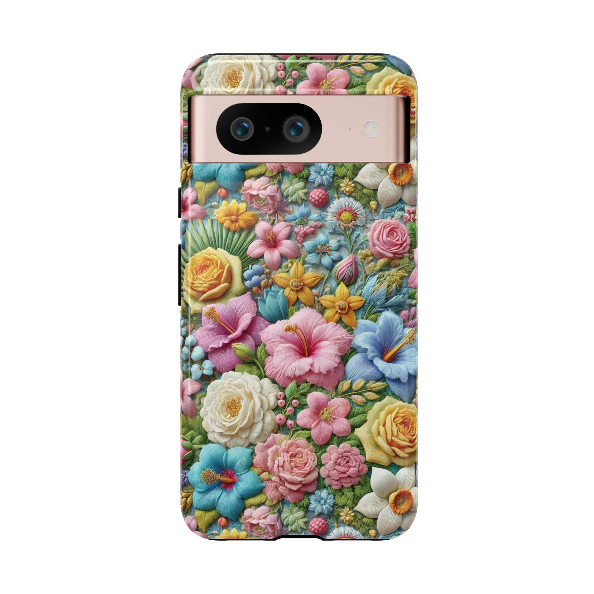 Elegant Pastel Flower Phone Case – Beautiful Floral Design, Durable Protection for Your Device, Stylish and Lightweight, Perfect Gift for Flower Lovers