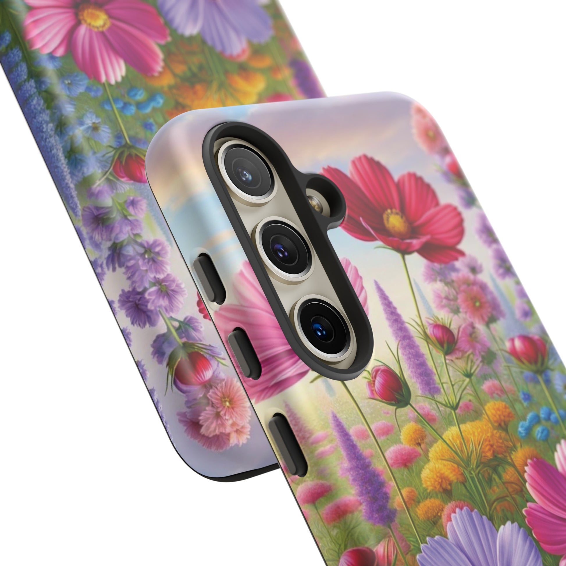 Bright Floral Phone Case Durable for iPhone Samsung Gift iPhone 15, 14, 13 Samsung Pixel Gift for Mom Accessory Gift for Her