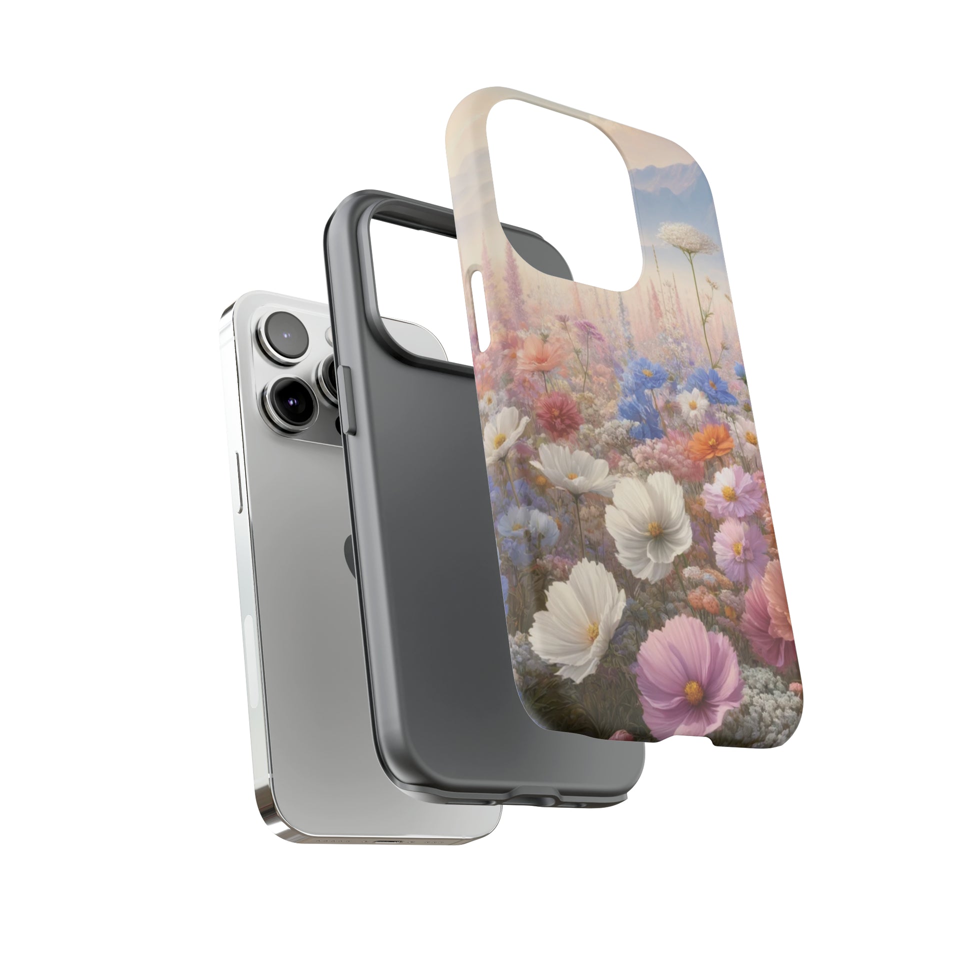 Phone Case Floral Boho Luxury Tough Case Floral Elegant Durable Stylish for Modern Devices iPhone 15, Samsung iPhone Samsung Accessory Gift for Her.