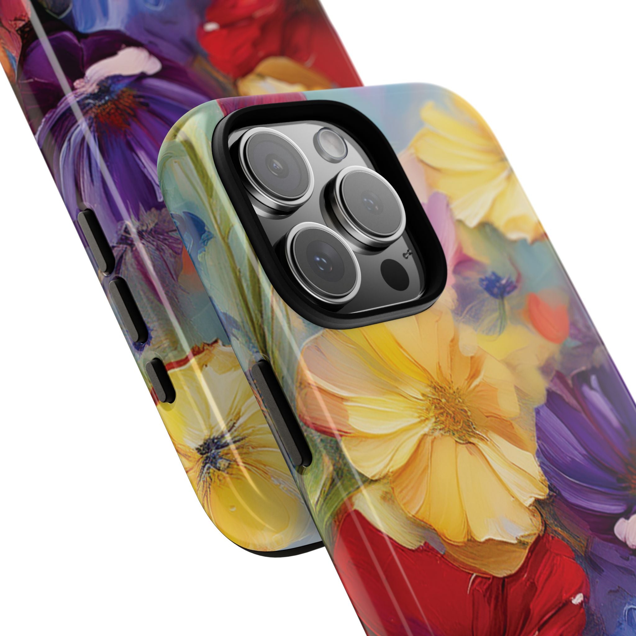Bold Wildflower Phone Case Bright Hand-Painted Floral Art Vibrant Botanical Design for iPhone & Samsung | Trendy Nature Lover Gift Phone  Galaxy