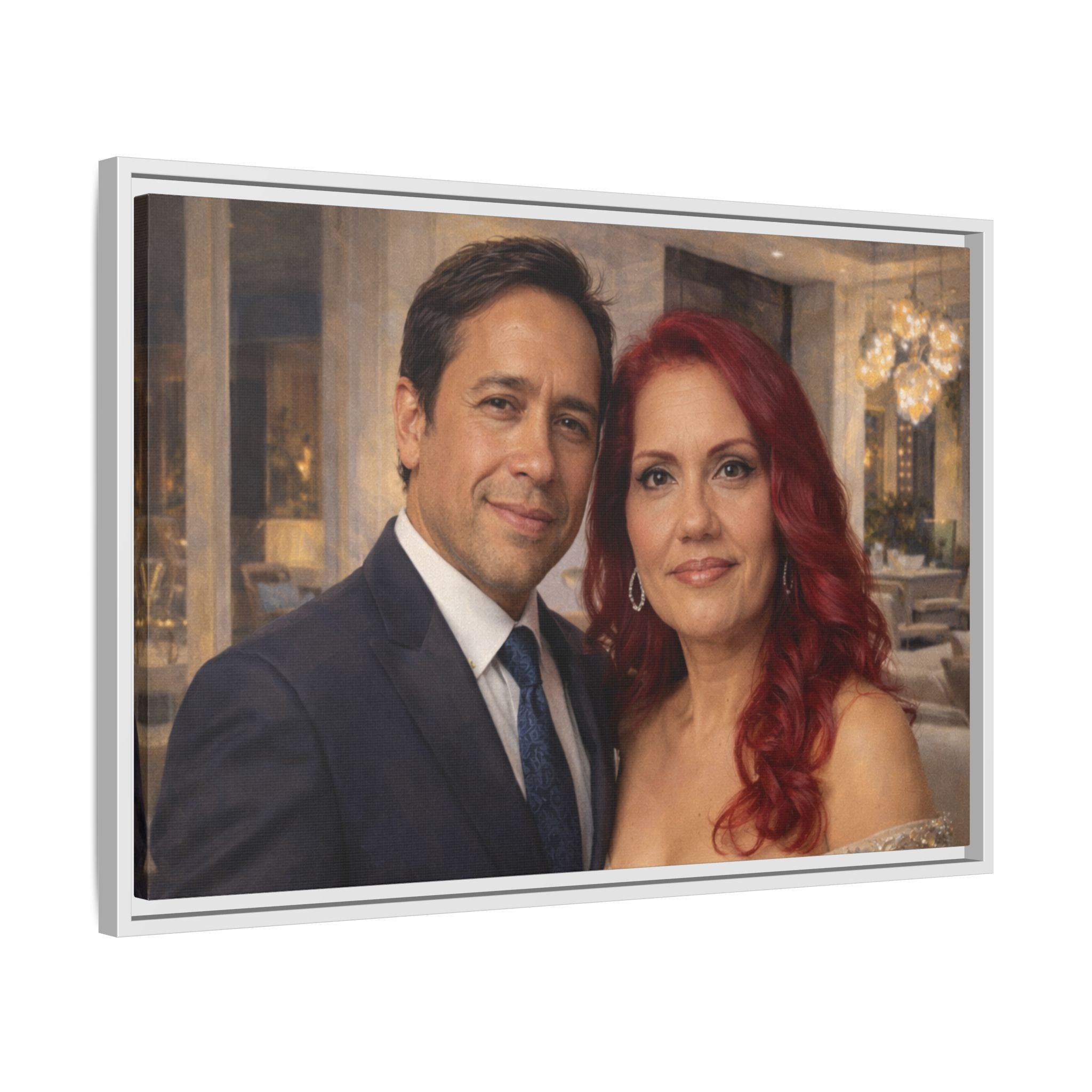 Custom Oil Painting Illusion Canvas – Luxury Portrait Art