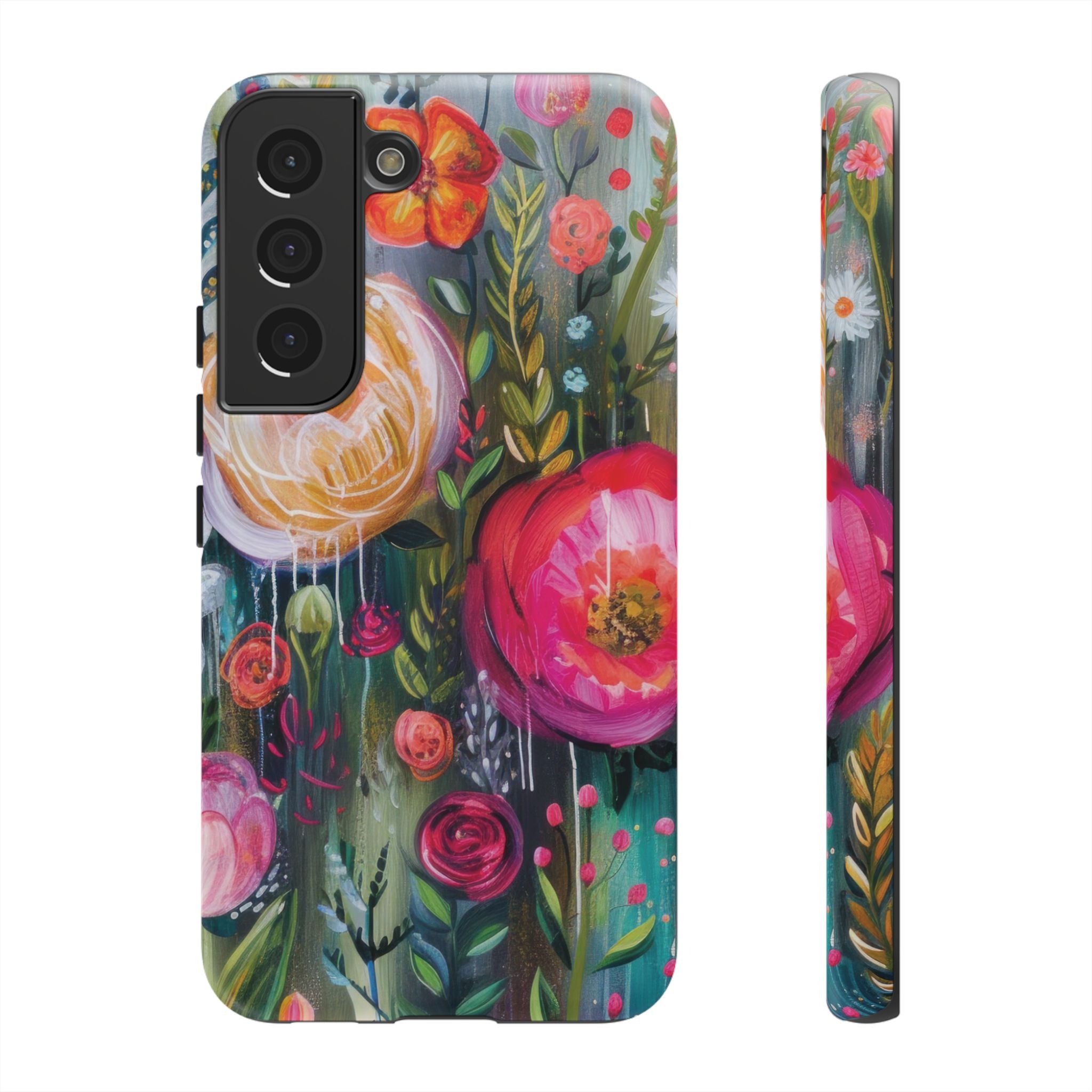 Watercolor Boho Floral Phone Case for iPhone 17 case Samsung, and Pixel | Stylish Protective Cover Gift for Her Perfect for Floral Lover