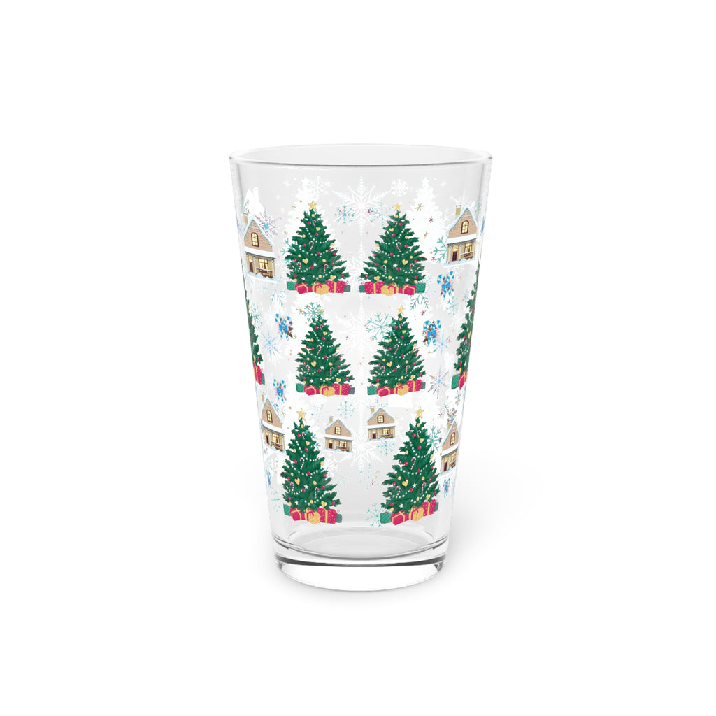 Christmas Trees 16oz Pint Glass Modern Style for Cocktails, Mocktails, Beer, and Water Perfect for Every Occasion Mother's Day Party Drinkware, Housewarming Perfect Gift Party Drinkware, Cocktail, Wedding Perfect for Parties - MRSBYVALLE