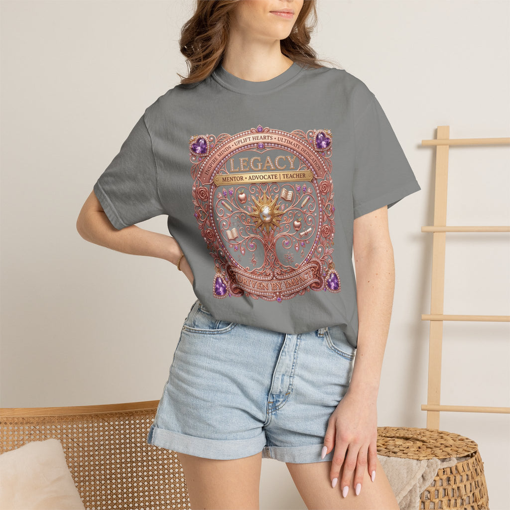 Teacher Driven by Impact Comfort Colors® T-Shirt | Inspirational Teacher Graphic TeeLegacy Family Tree T-Shirt Gift for her