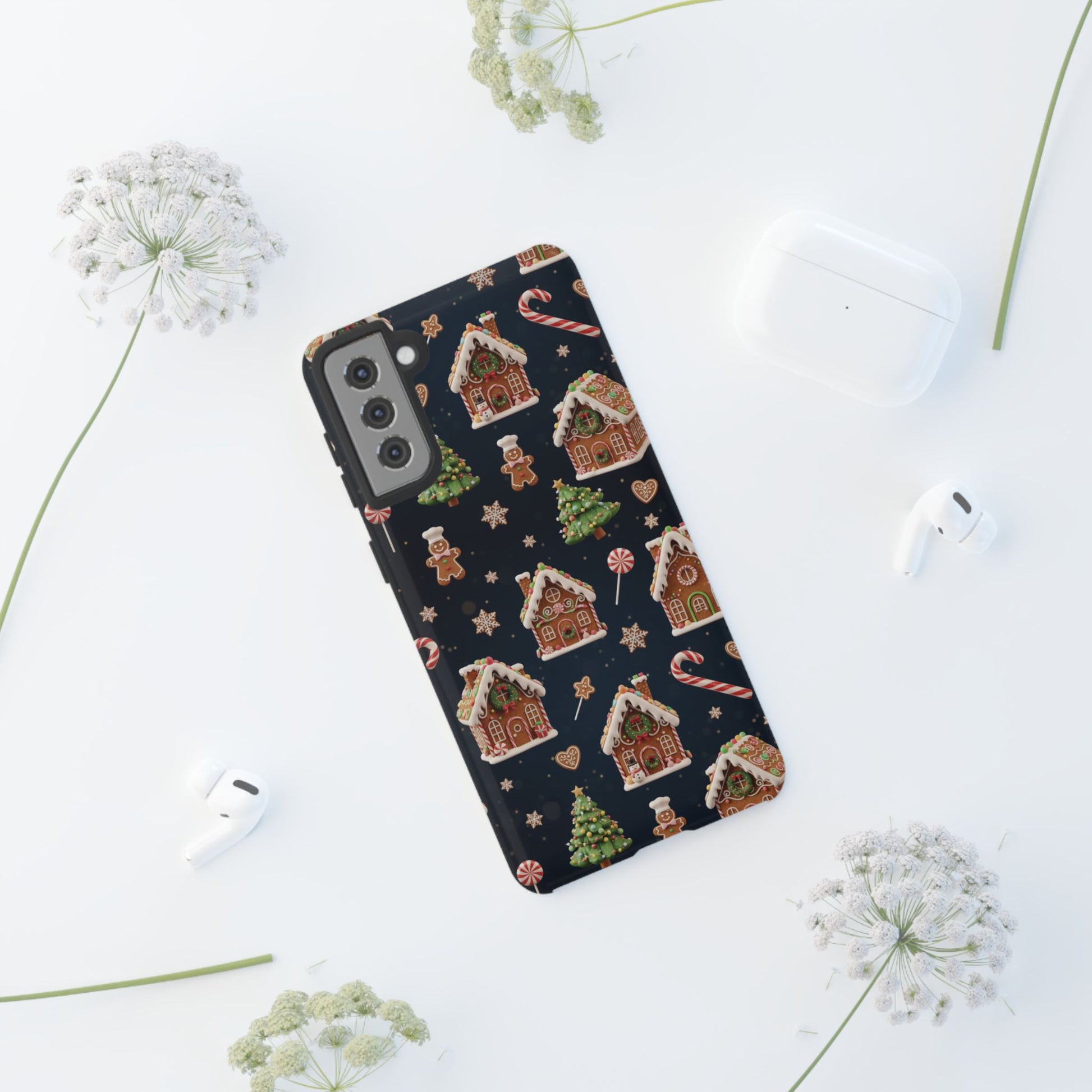 3D Gingerbread House Christmas Phone Case | Premium Holiday Gift Cover for iPhone 17, iPhone, and Samsung Galaxy Gift for Her or Him