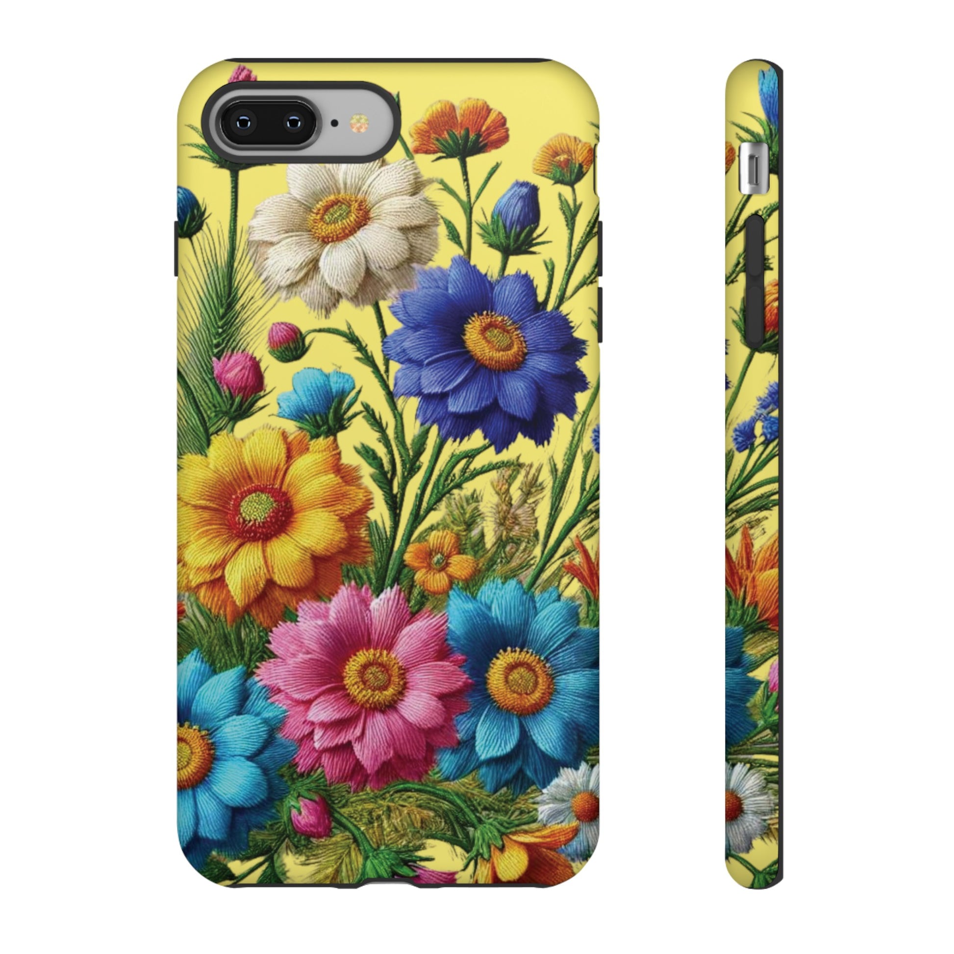 Phone Case Yellow Bright Floral Protective Phone Case Gift for Her Phone 15, Samsung iPhone Samsung  iPhone 15, Samsung iPhone Samsung Accessory Gift for Her