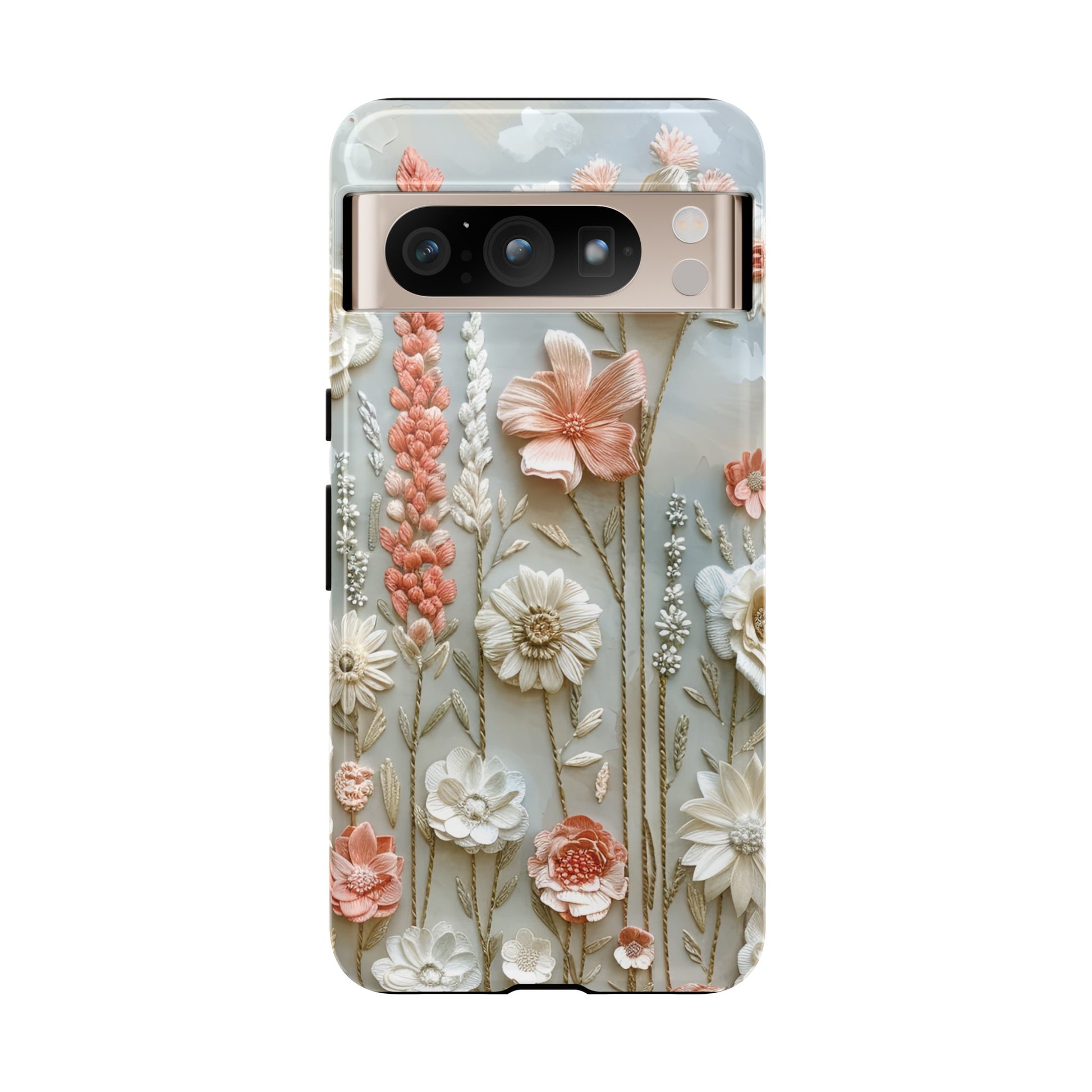 Pastel Wildflowers Protective Phone Case Gift for Her Phone 15, Samsung iPhone Samsung Gift for Her Case iPhone 15, Samsung iPhone Samsung Accessory Gift for Her