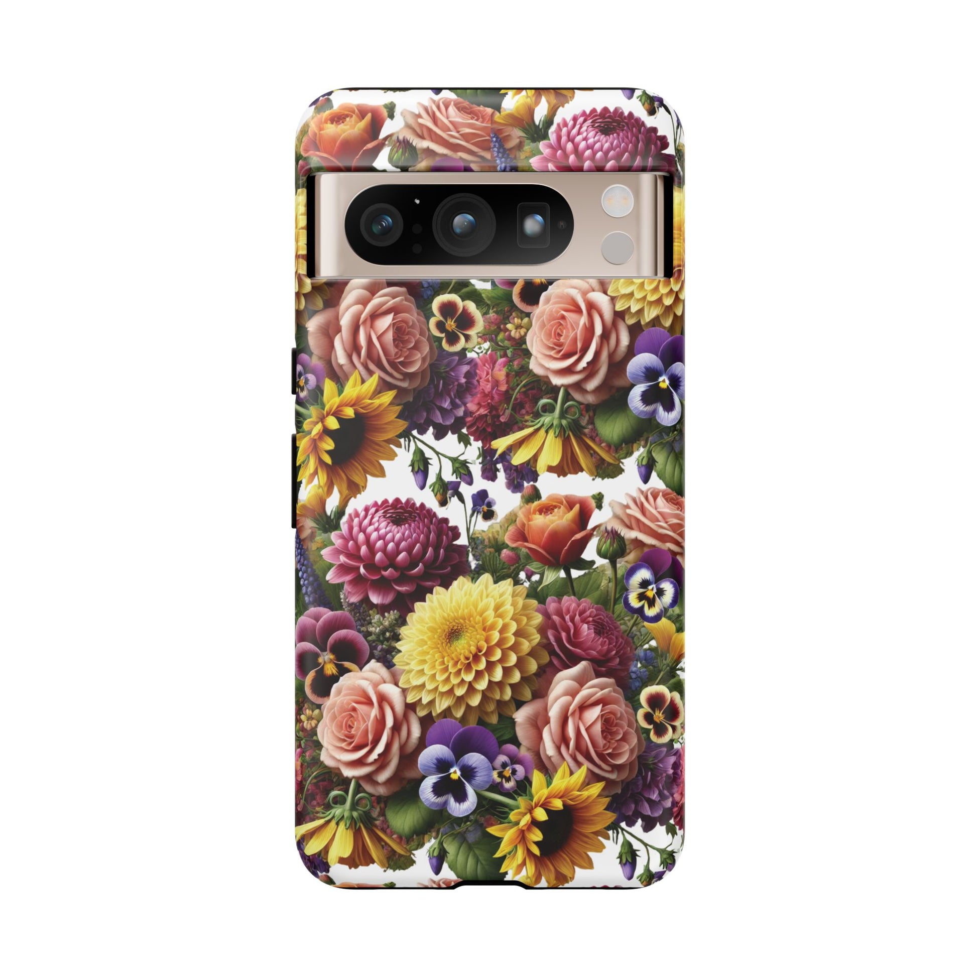 Floral Fall Phone Case for iPhone 16 15 14 13 12  21 23 Samsung, and Pixel | Stylish Protective Cover Gift for Her Perfect for Floral Lover